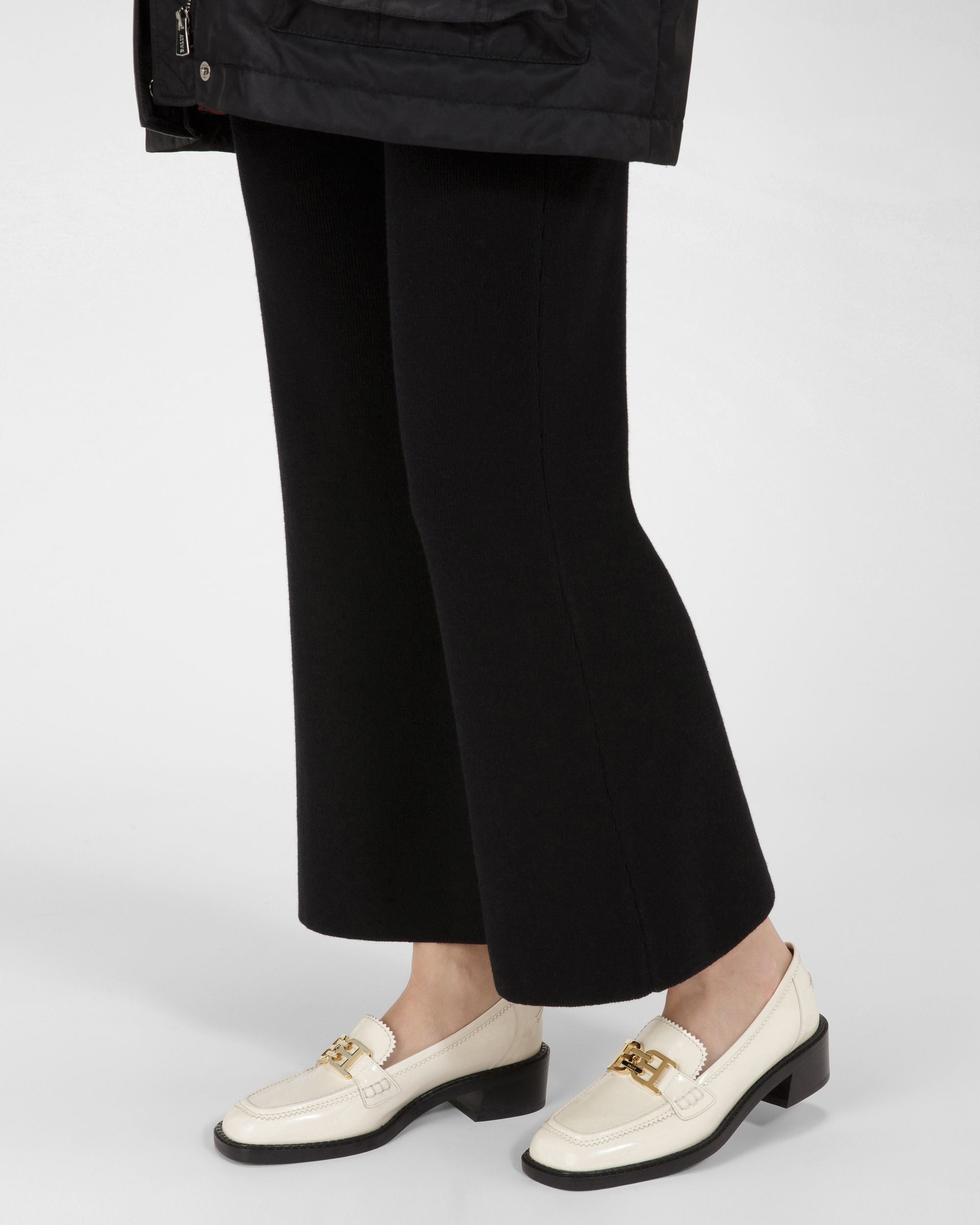 Ellyane Leather Mocassins In Bone - Women's - Bally - 06