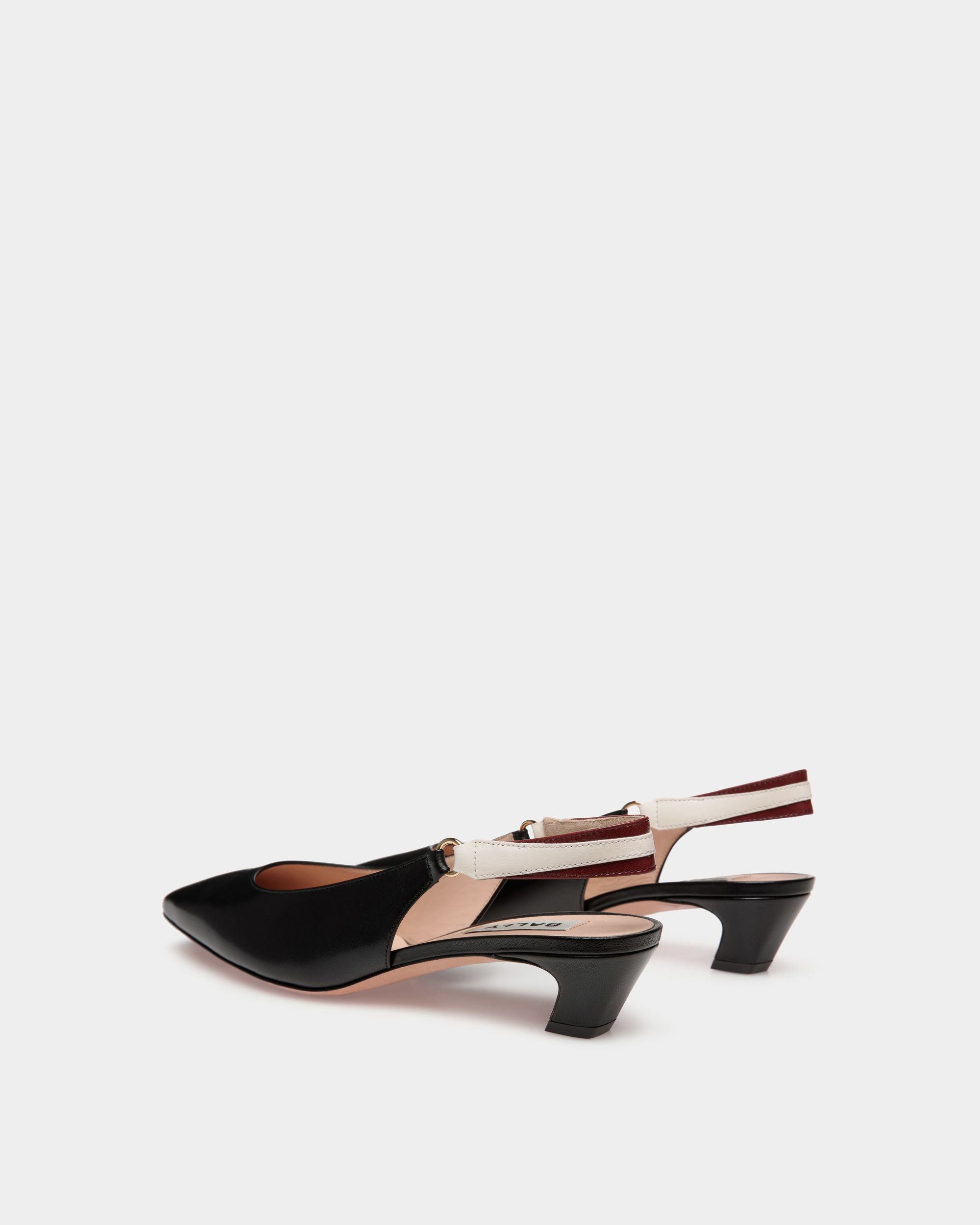 Sylt Slingback Pump In Black Nappa Leather - Women's - Bally - 04