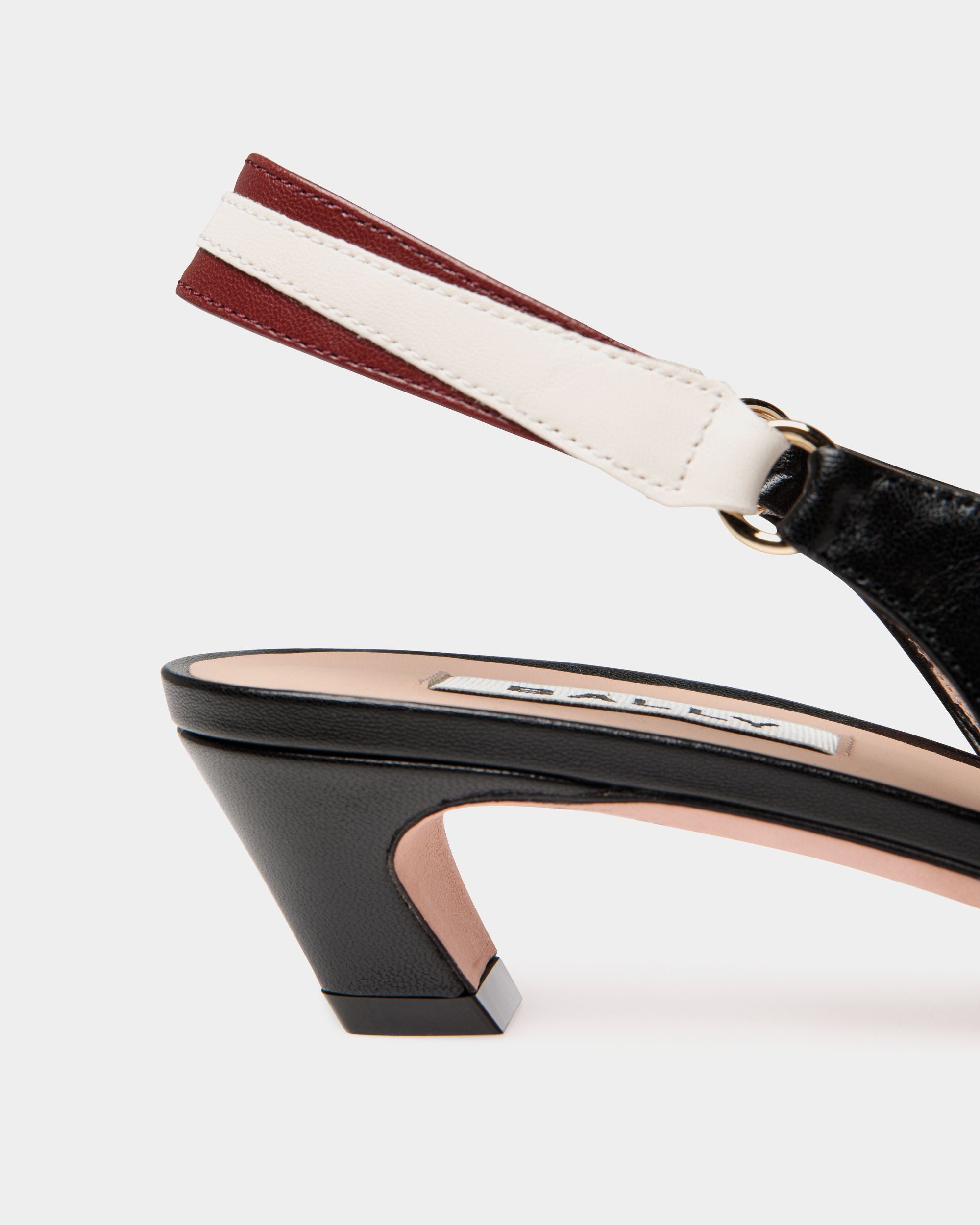 Sylt Slingback Pump In Black Nappa Leather - Women's - Bally - 05