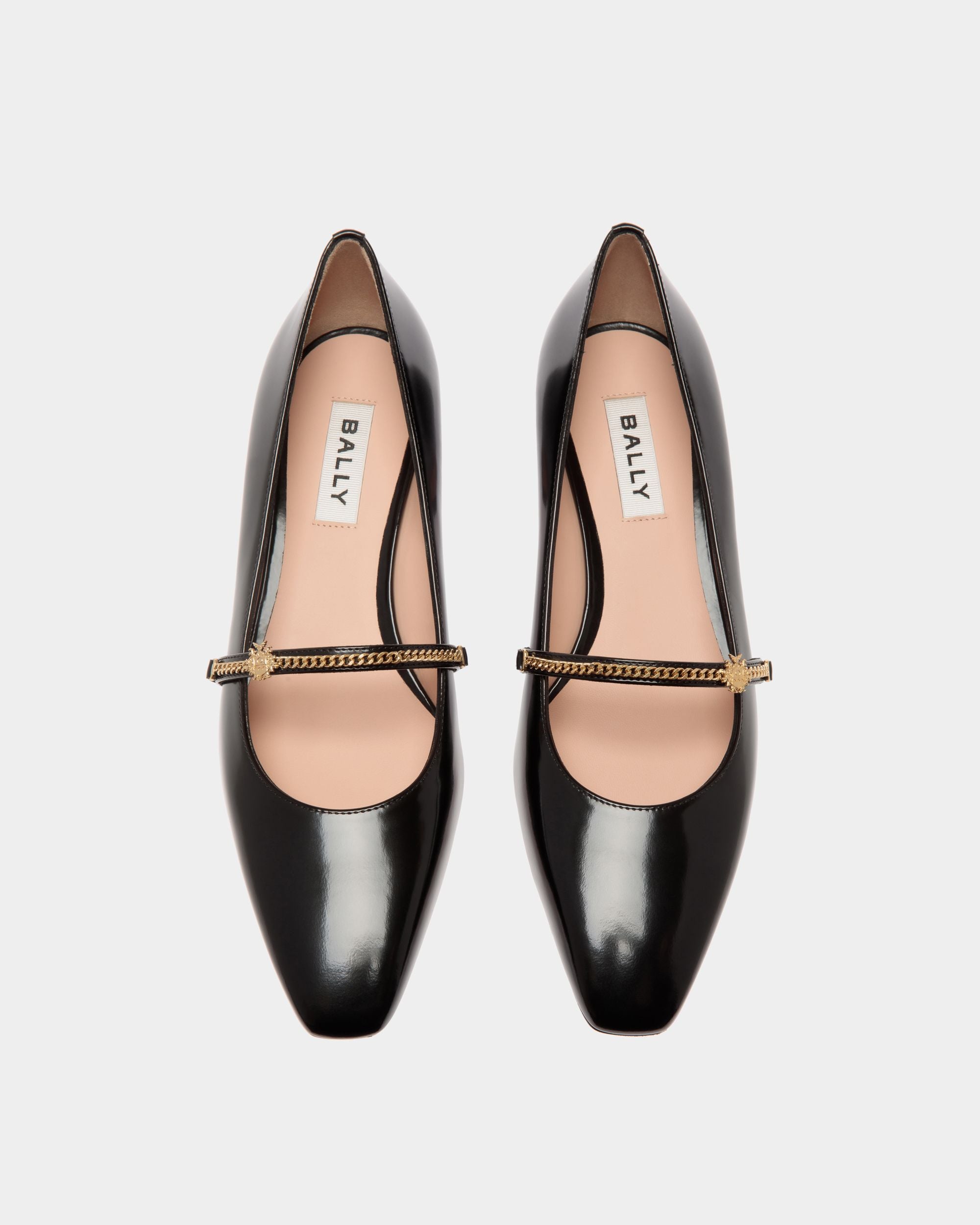 Sylt Mary Jane Pump in Black Brushed Leather - Women's - Bally - 05