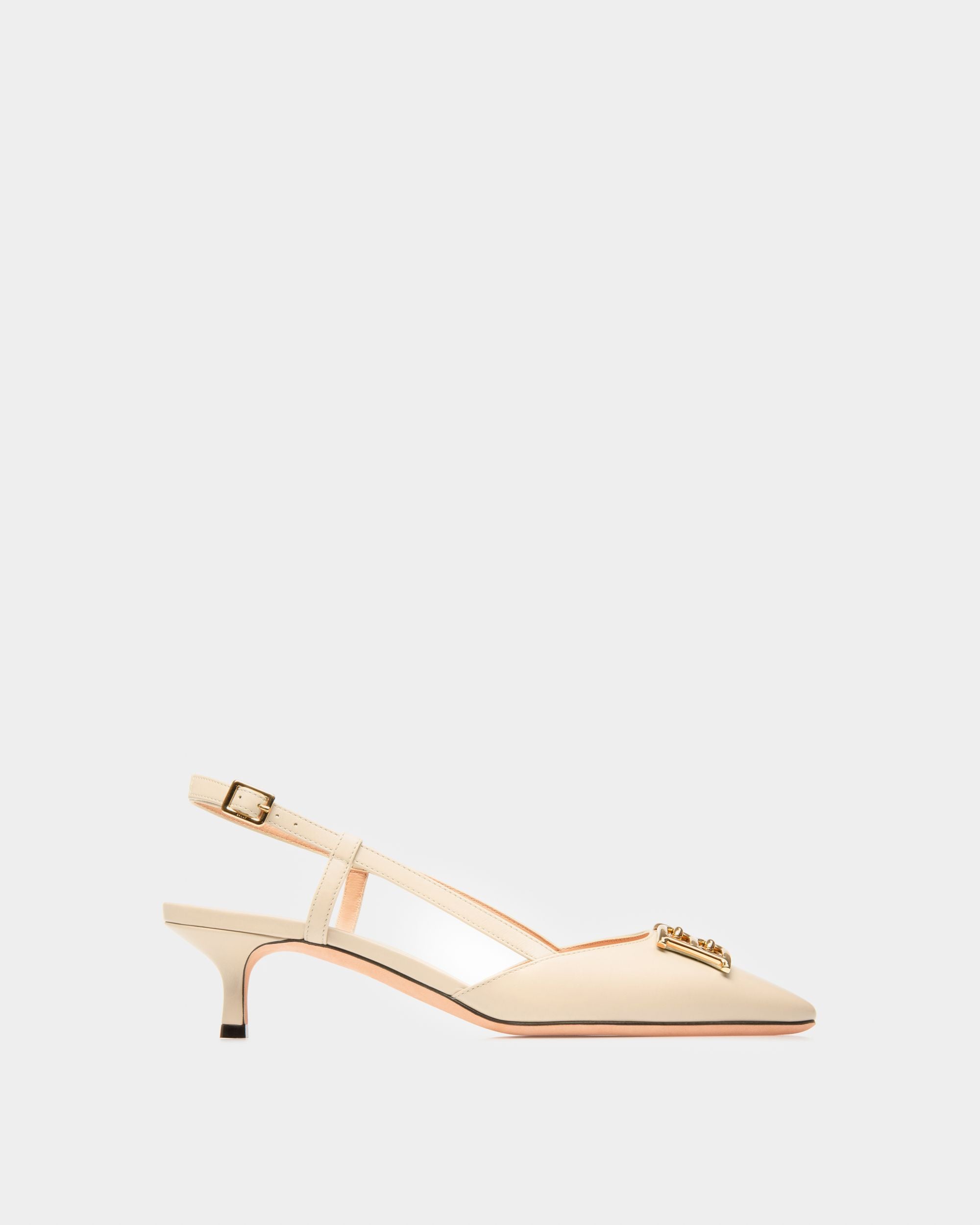 Eva Leather Pumps In Bone - Women's - Bally - 01