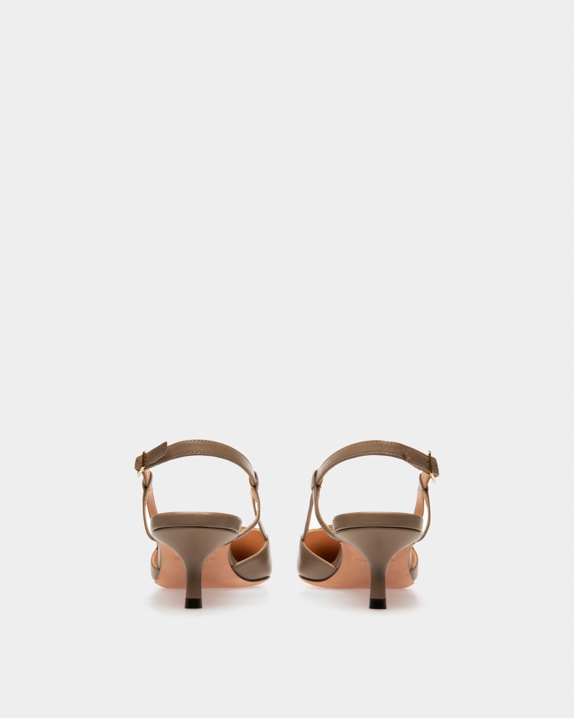 Eva Leather Pumps In Canapa - Women's - Bally - 04