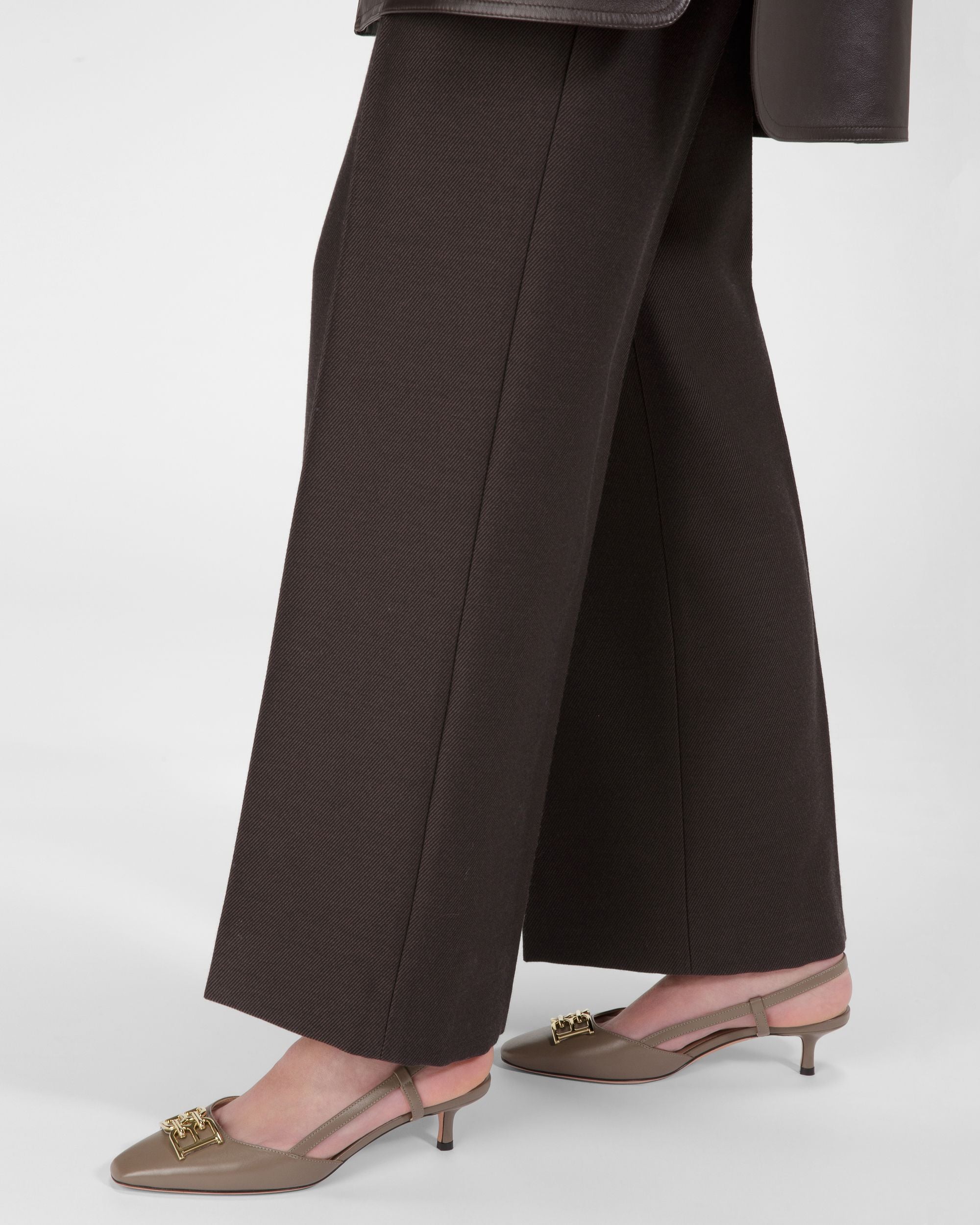 Eva Leather Pumps In Canapa - Women's - Bally - 06
