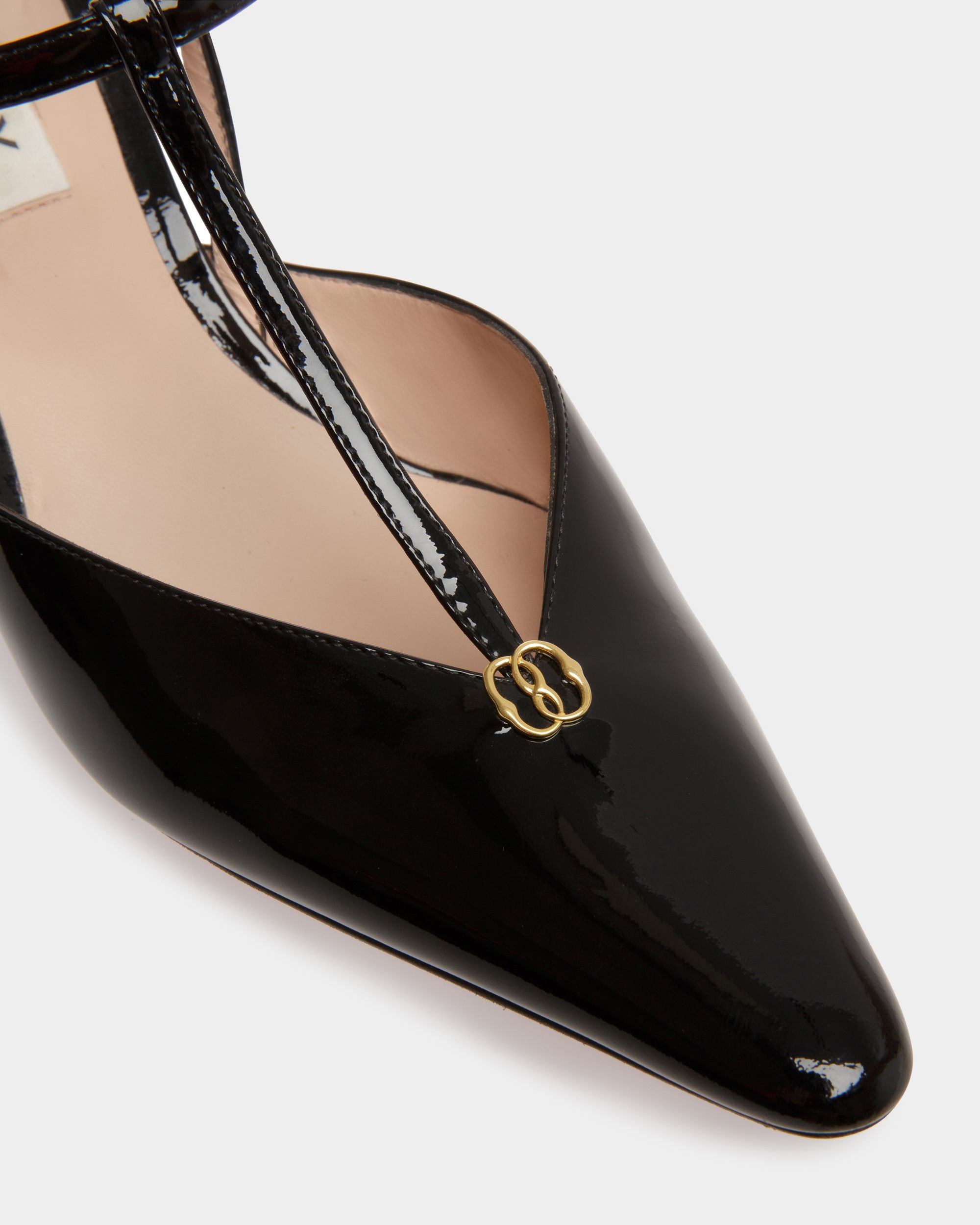 Katy Sling Pump In Black And Bone Leather - Women's - Bally - 05