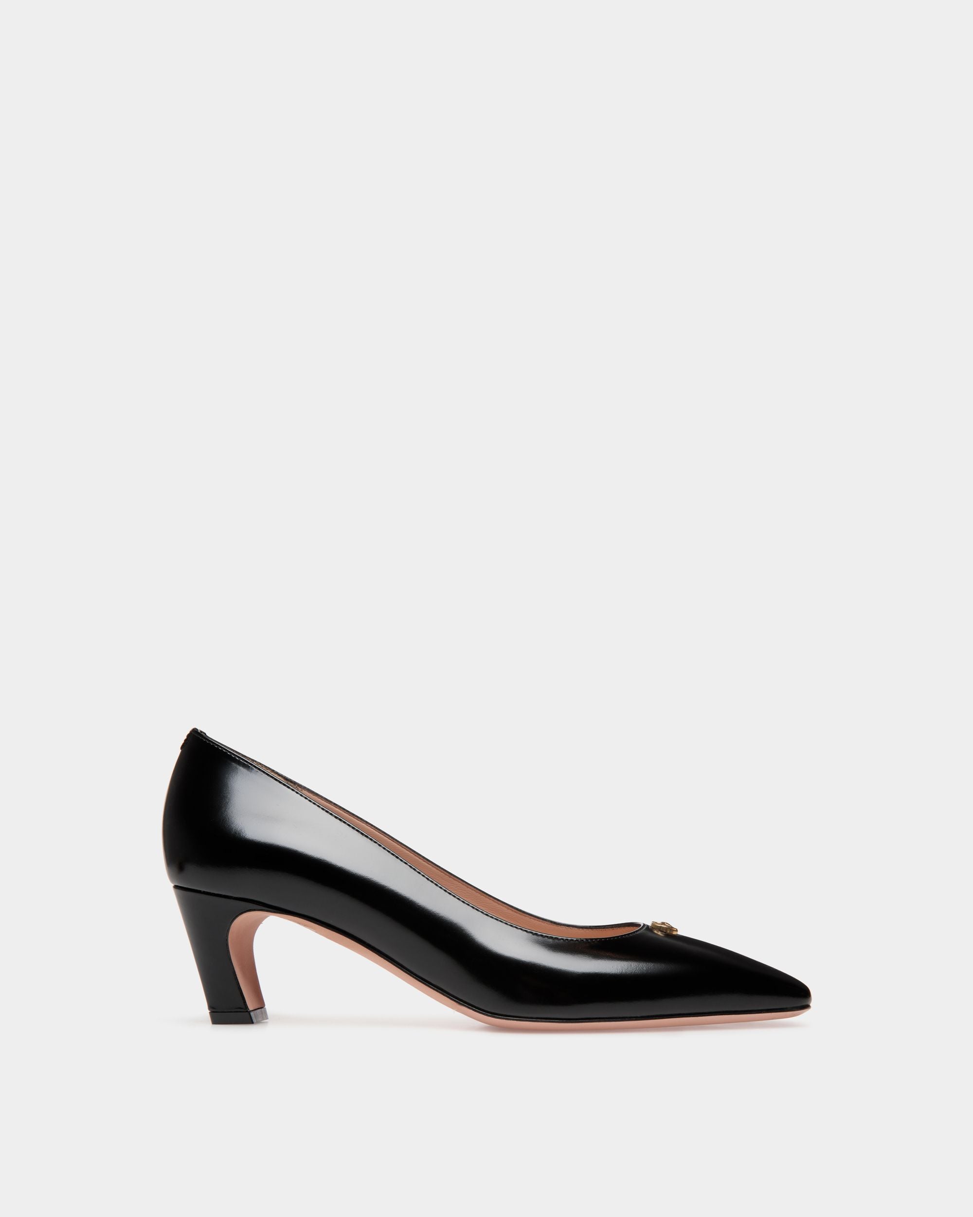 Sylt Pump In Black Brushed Leather - Women's - Bally - 01