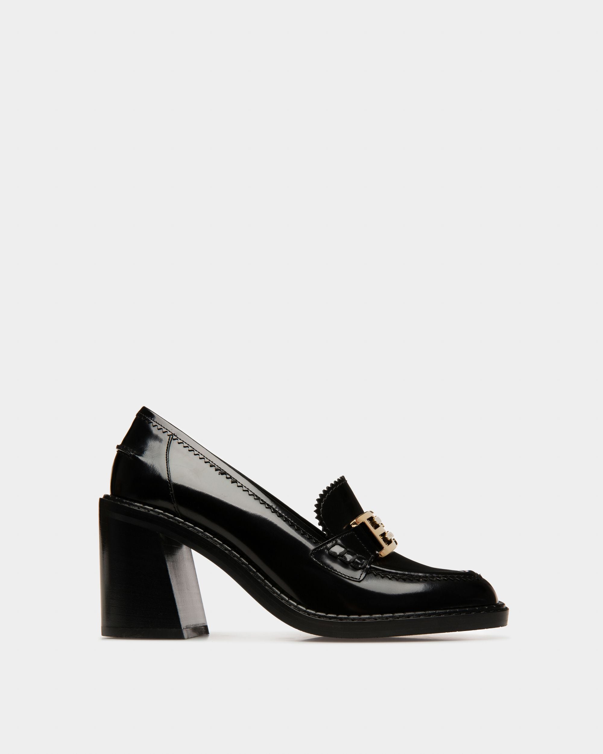Ellyane Leather Pumps In Black - Women's - Bally - 01
