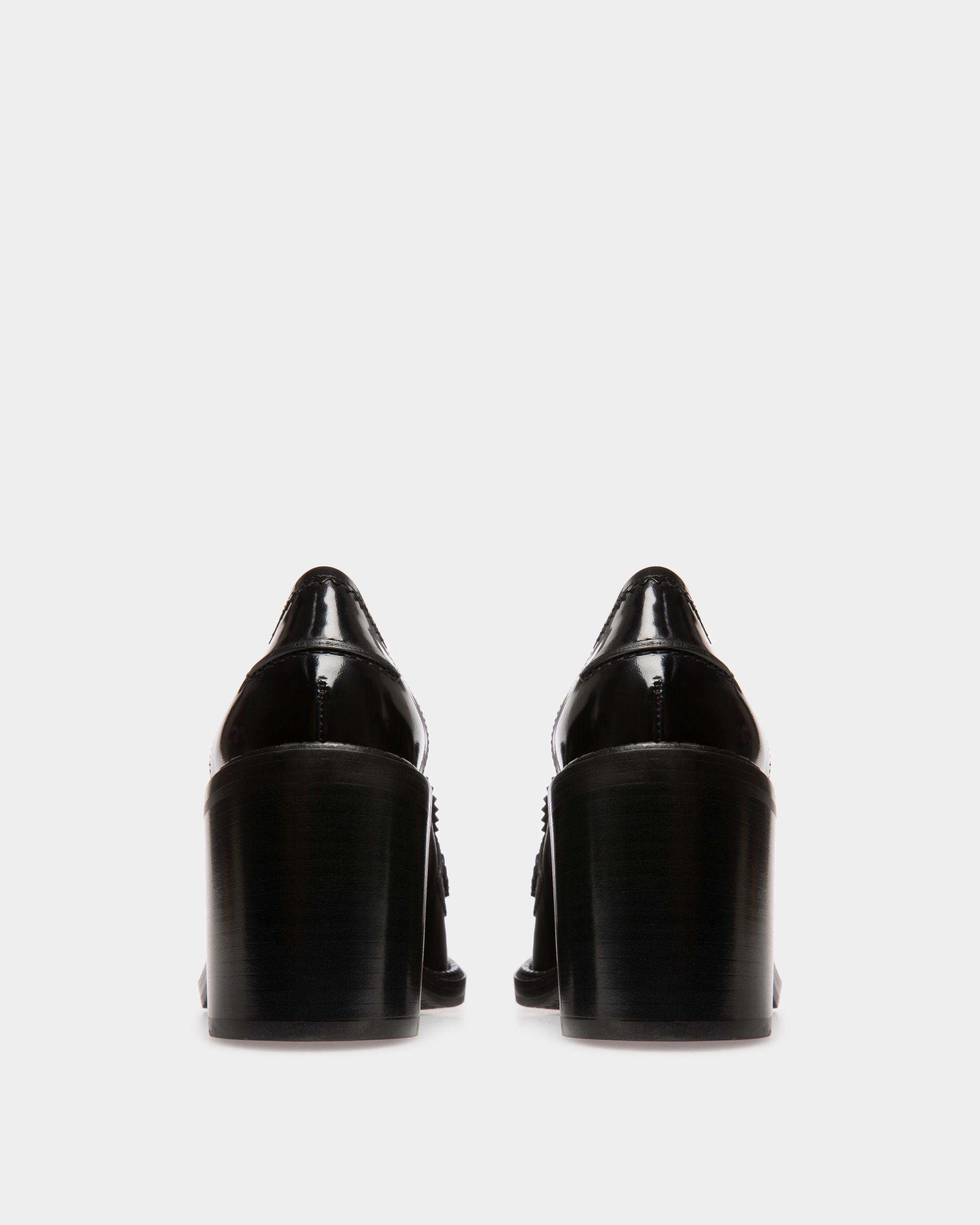 Ellyane Leather Pumps In Black - Women's - Bally - 04