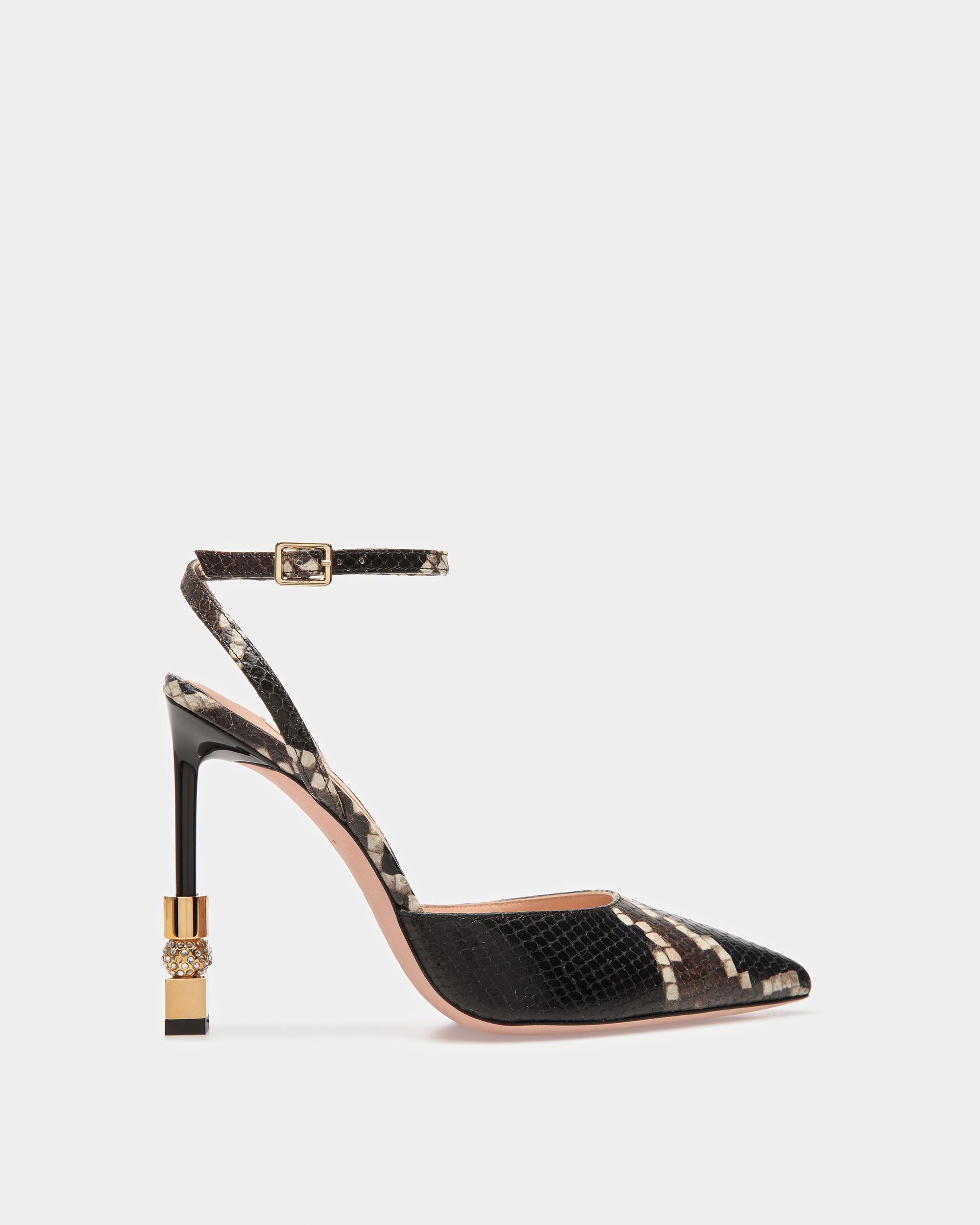 Block Ankle Strap Pump In Python Print - Women's - Bally - 01