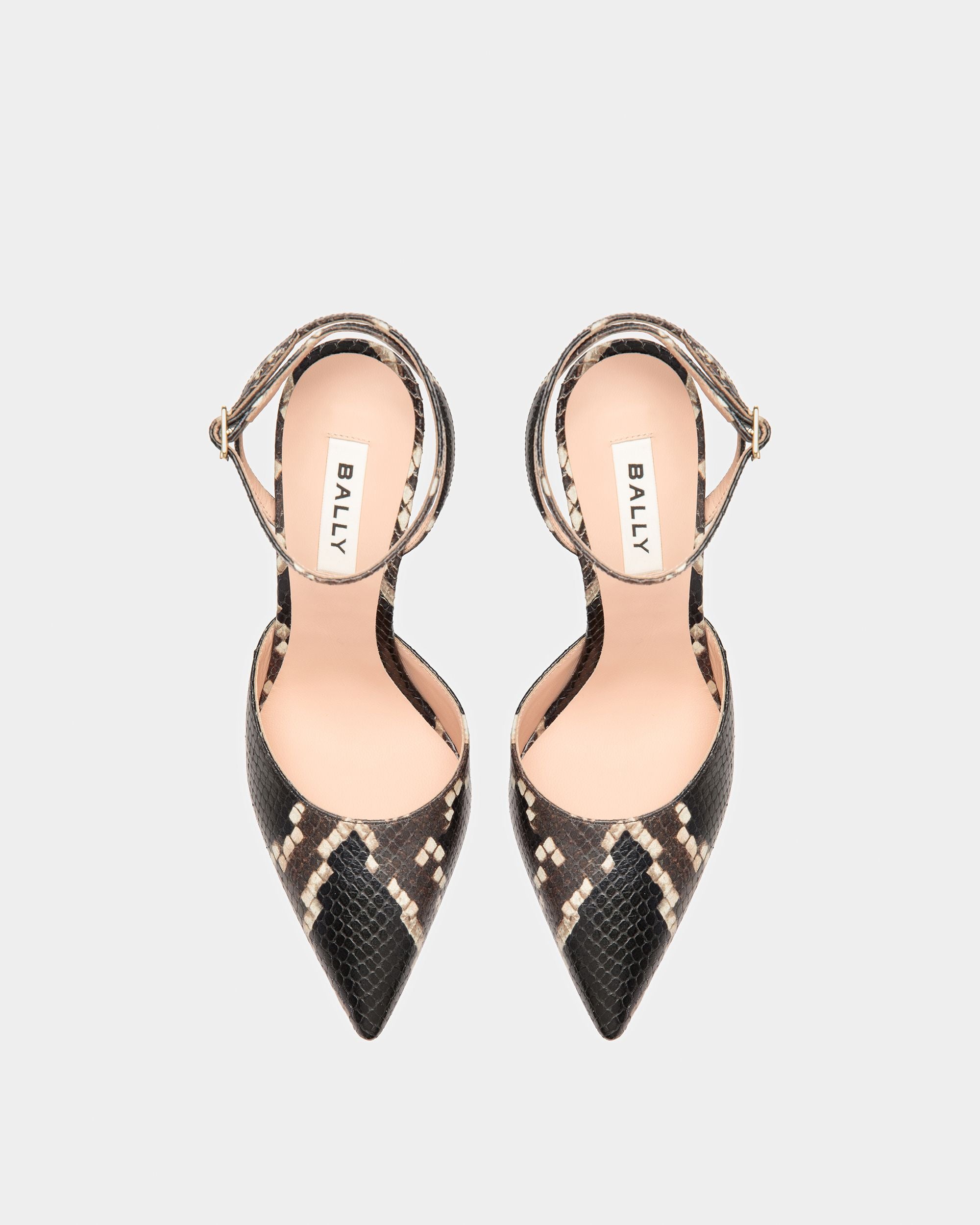 Block Ankle Strap Pump In Python Print - Women's - Bally - 04