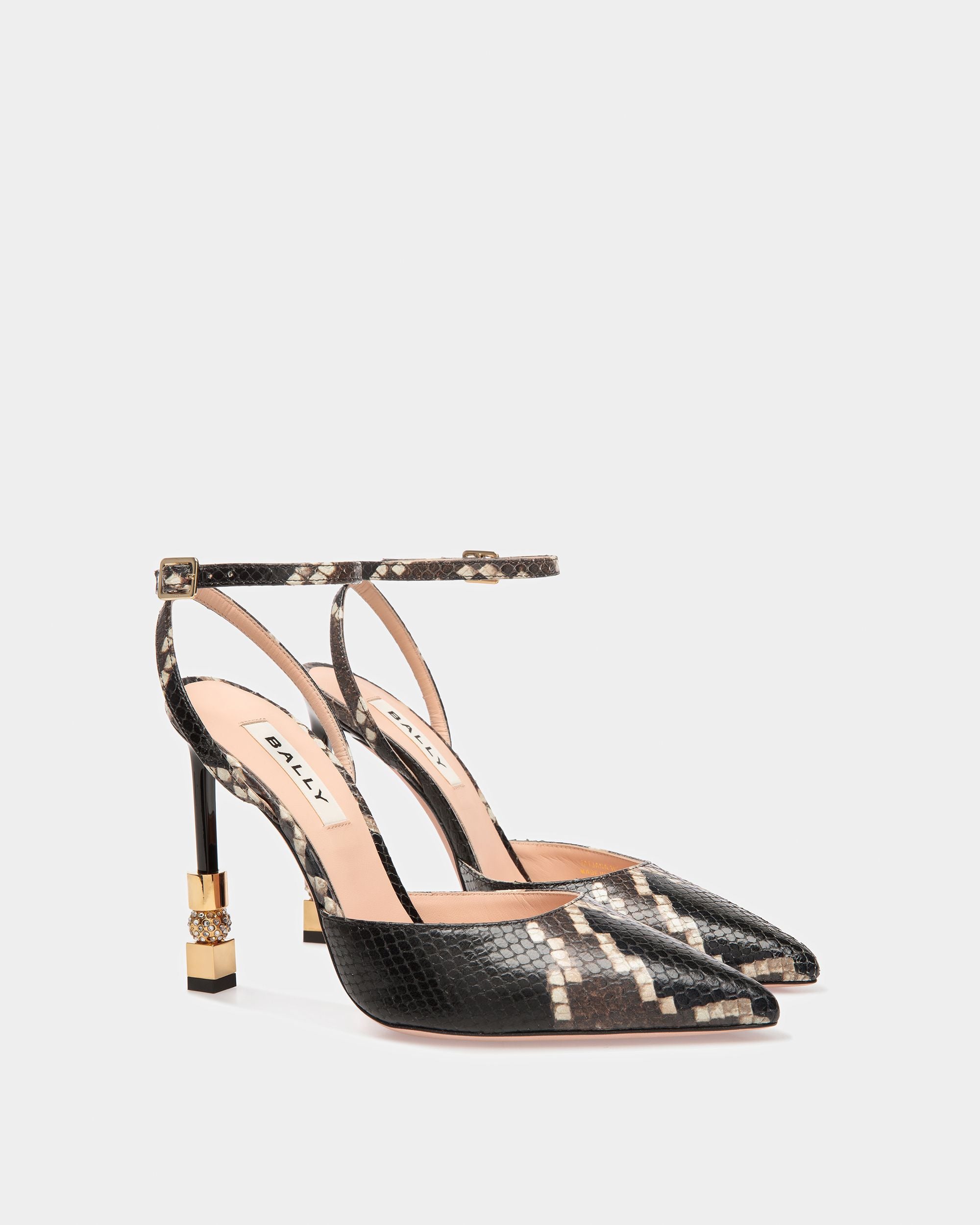Block Ankle Strap Pump In Python Print - Women's - Bally - 05