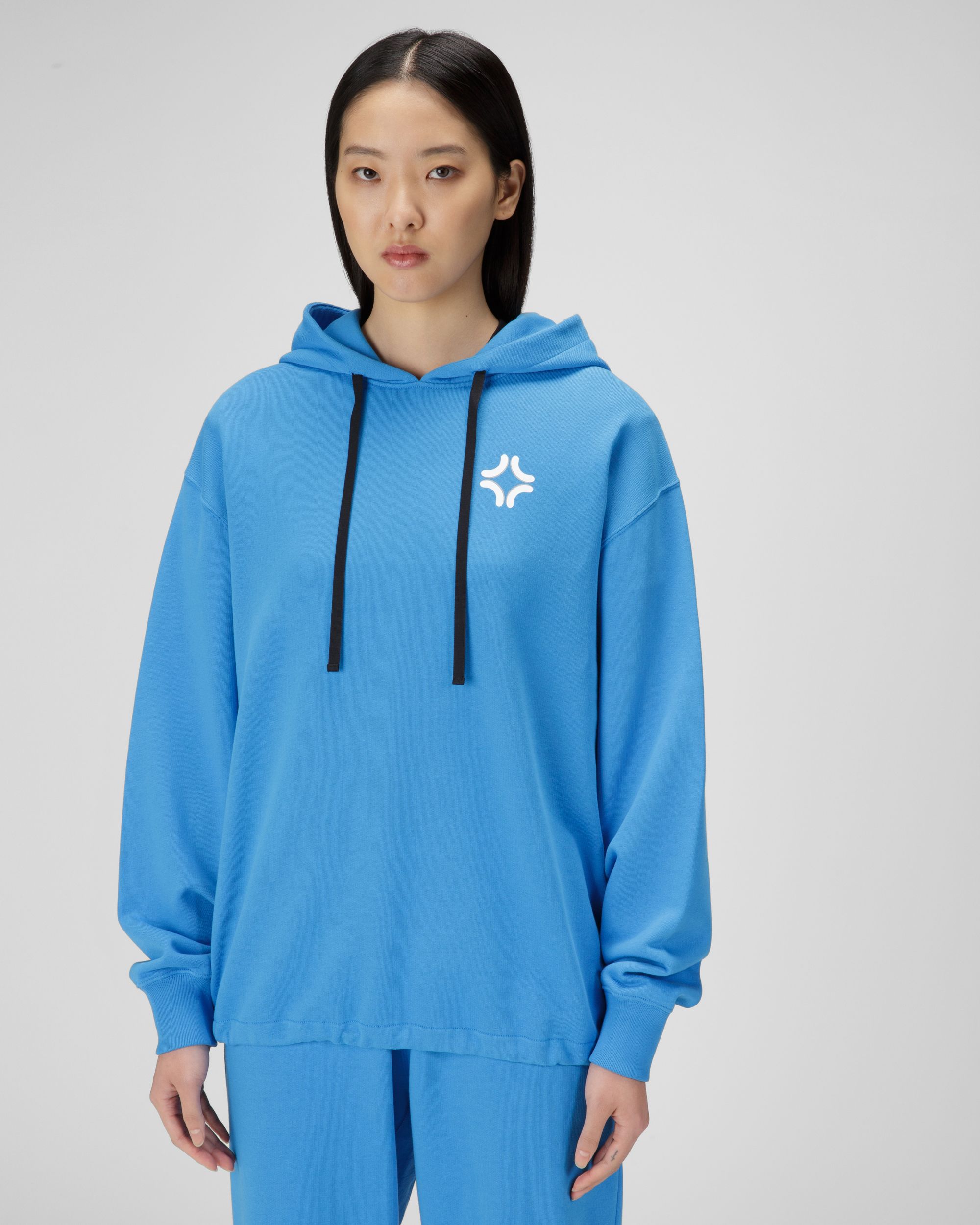 Organic Cotton Sweatshirt In Blue - Women's - Bally - 02