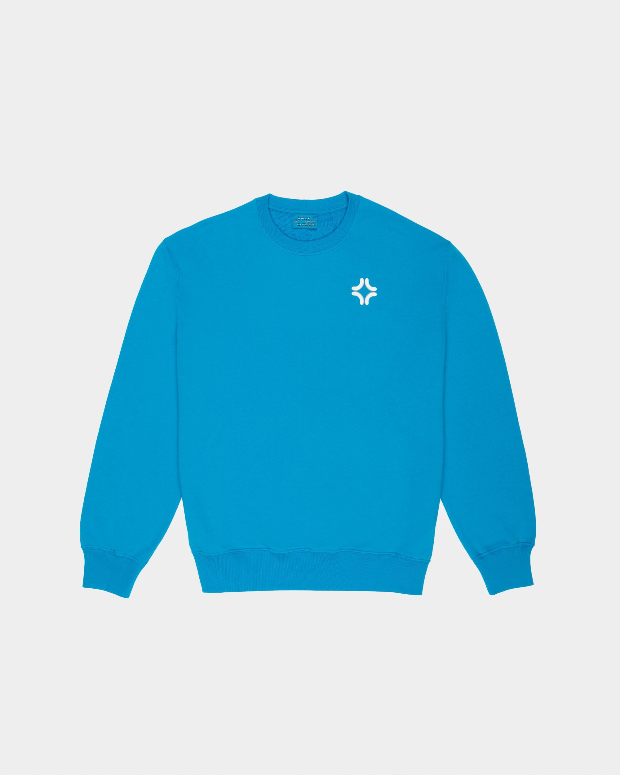 Organic Cotton Crewneck In Blue - Women's - Bally - 01