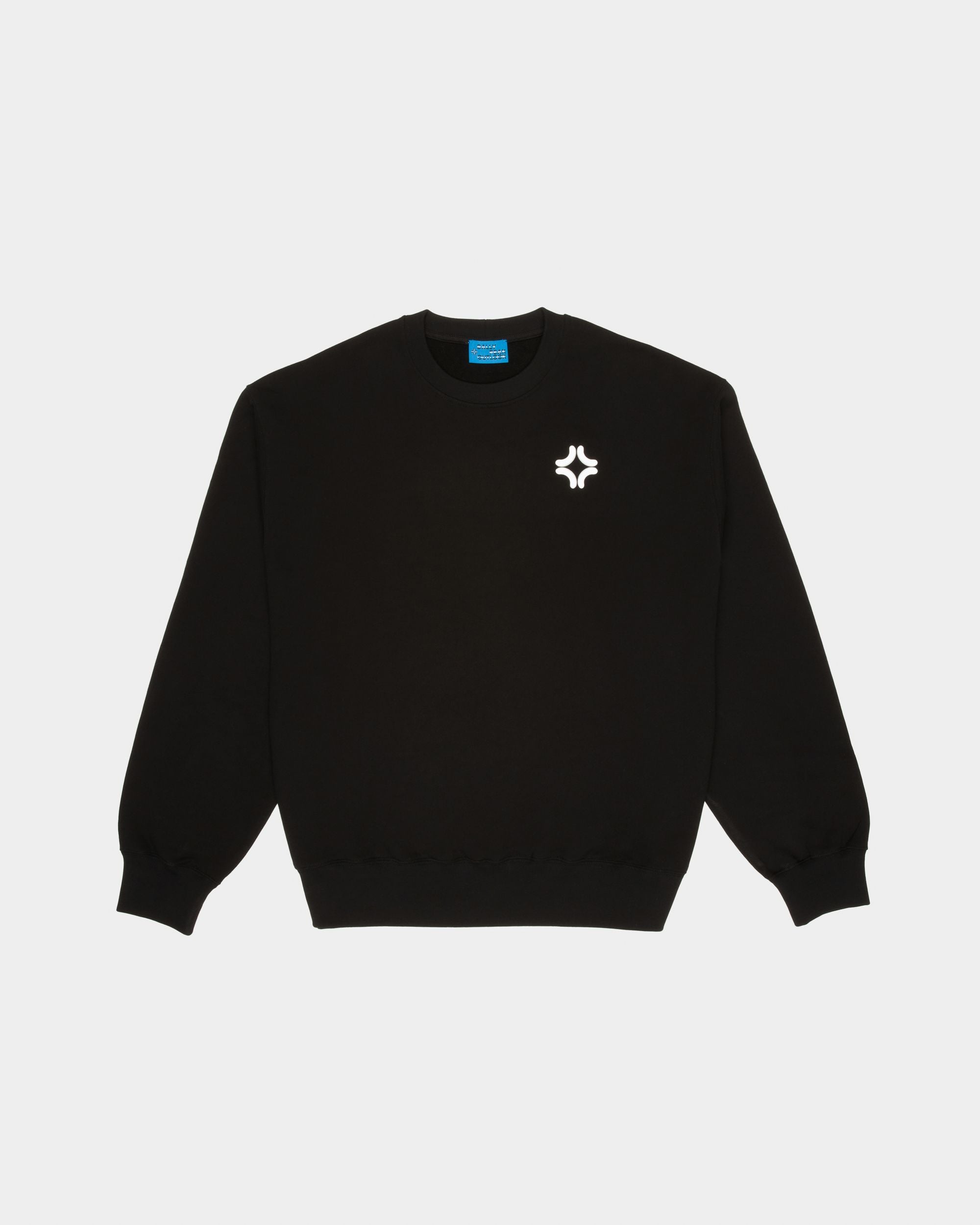 Organic Cotton Crewneck In Black - Women's - Bally - 01