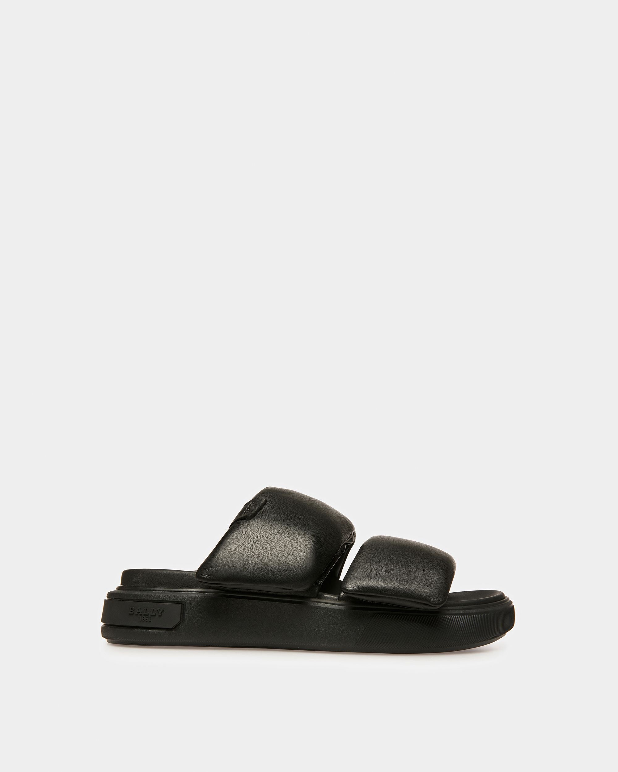 Joey-W Leather Sandals In Black - Women's - Bally - 01
