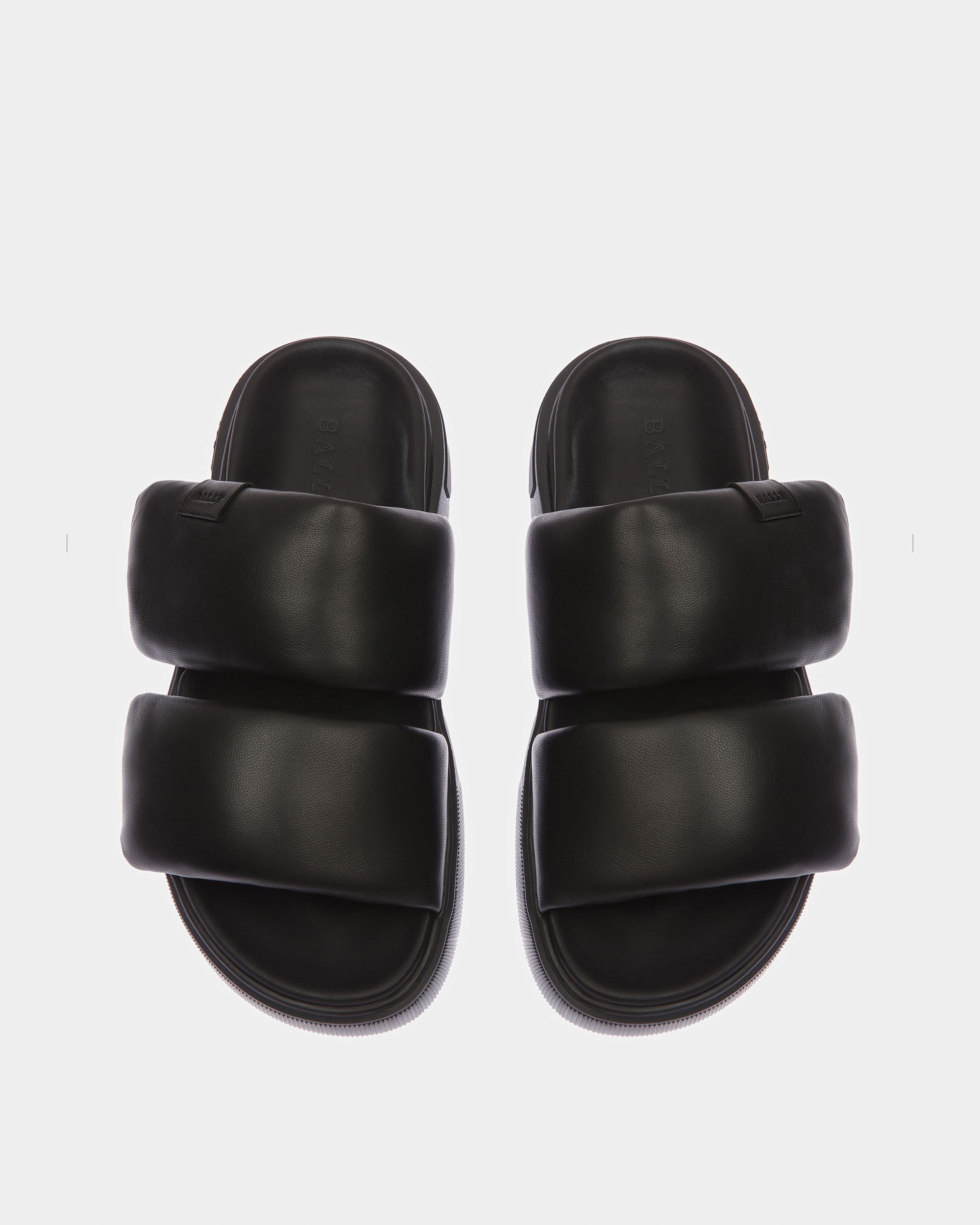 Joey-W Leather Sandals In Black - Women's - Bally - 02
