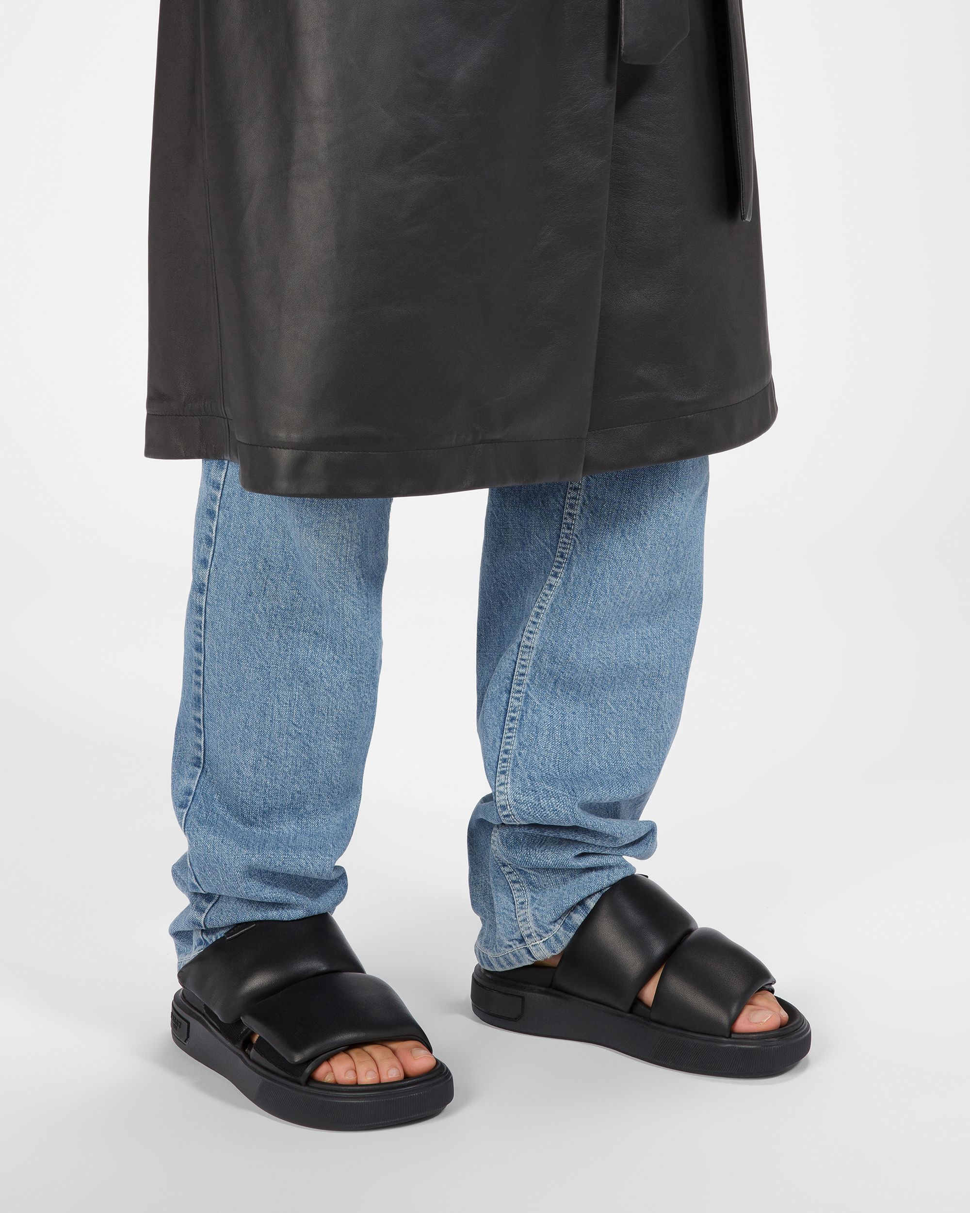 Joey-W Leather Sandals In Black - Women's - Bally - 07