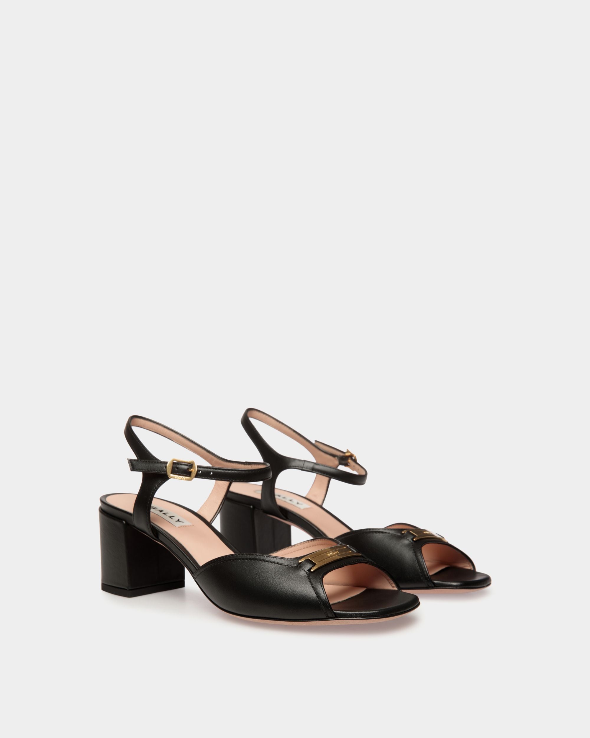 Deco Sandal in Black Leather - Women's - Bally - 03
