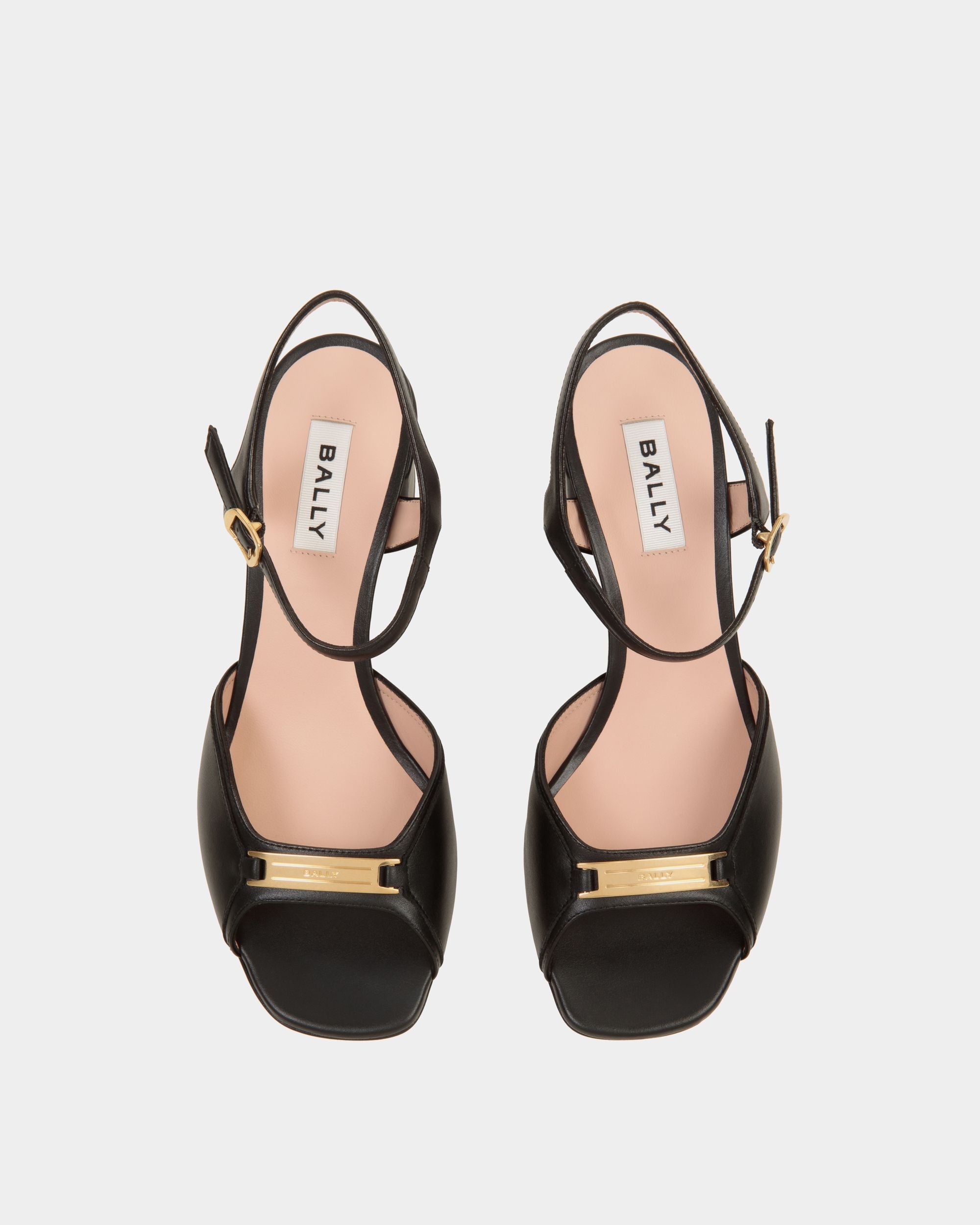 Deco Sandal in Black Leather - Women's - Bally - 05