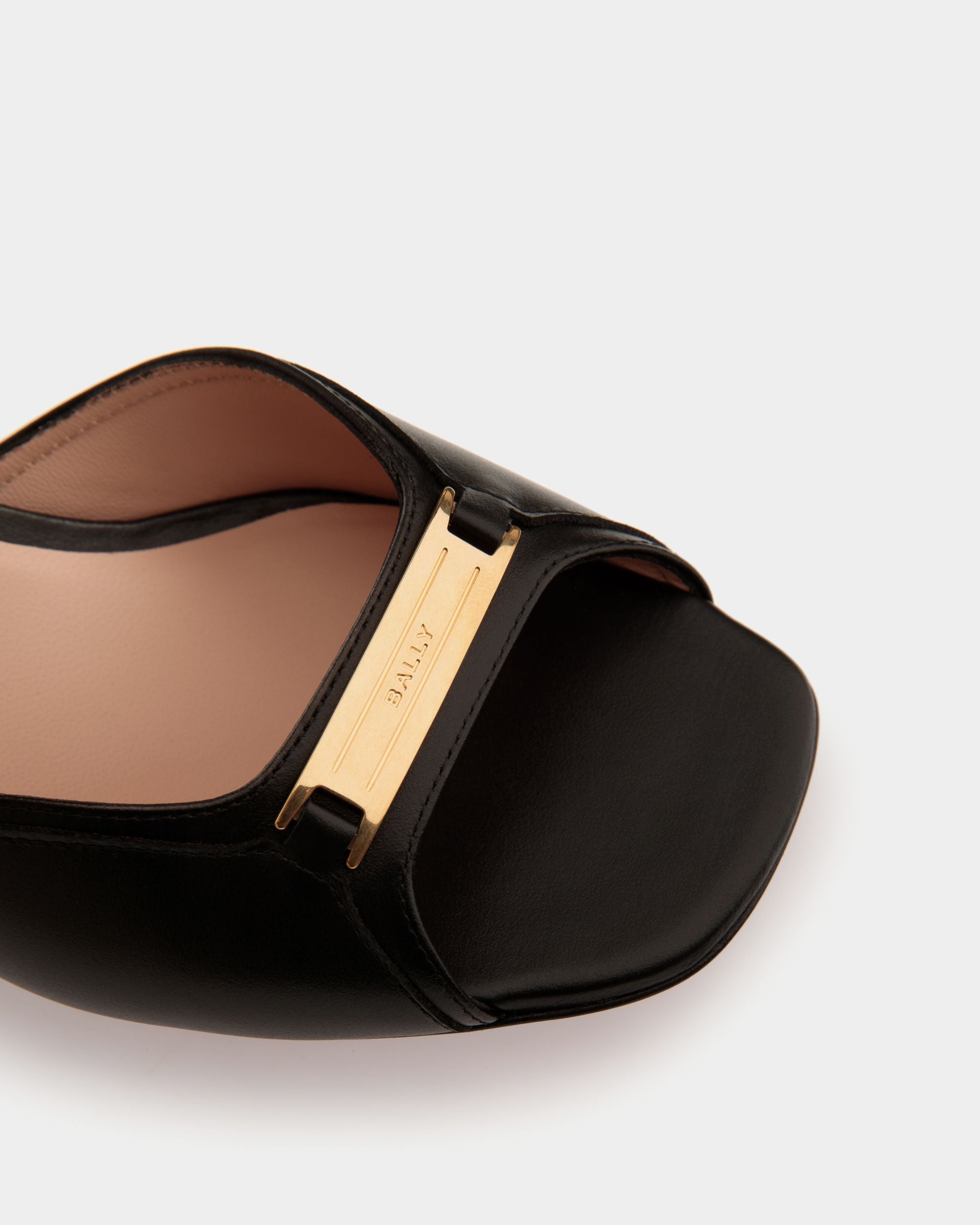 Deco Sandal in Black Leather - Women's - Bally - 06