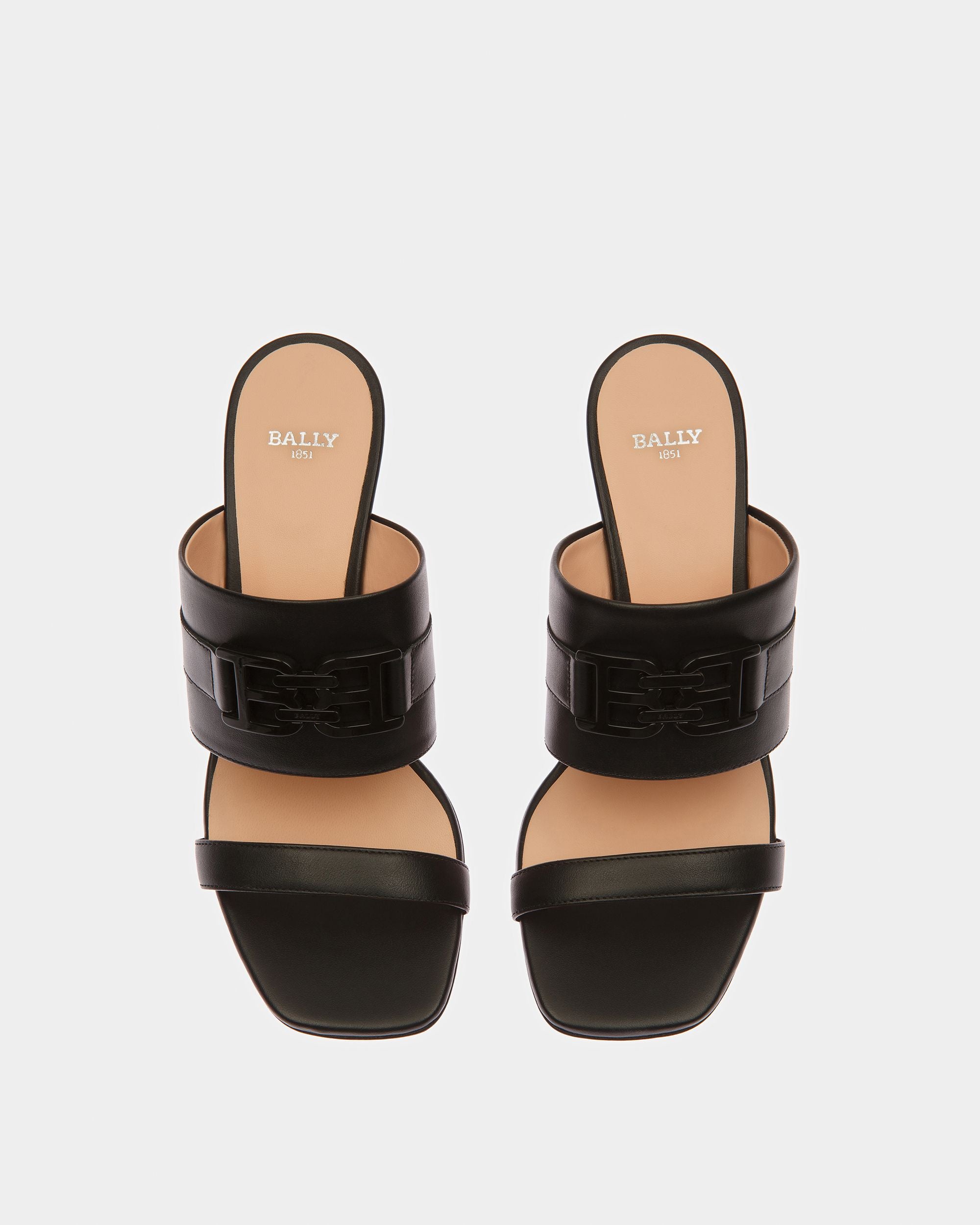 Ella Leather Sandals In Black - Women's - Bally - 02