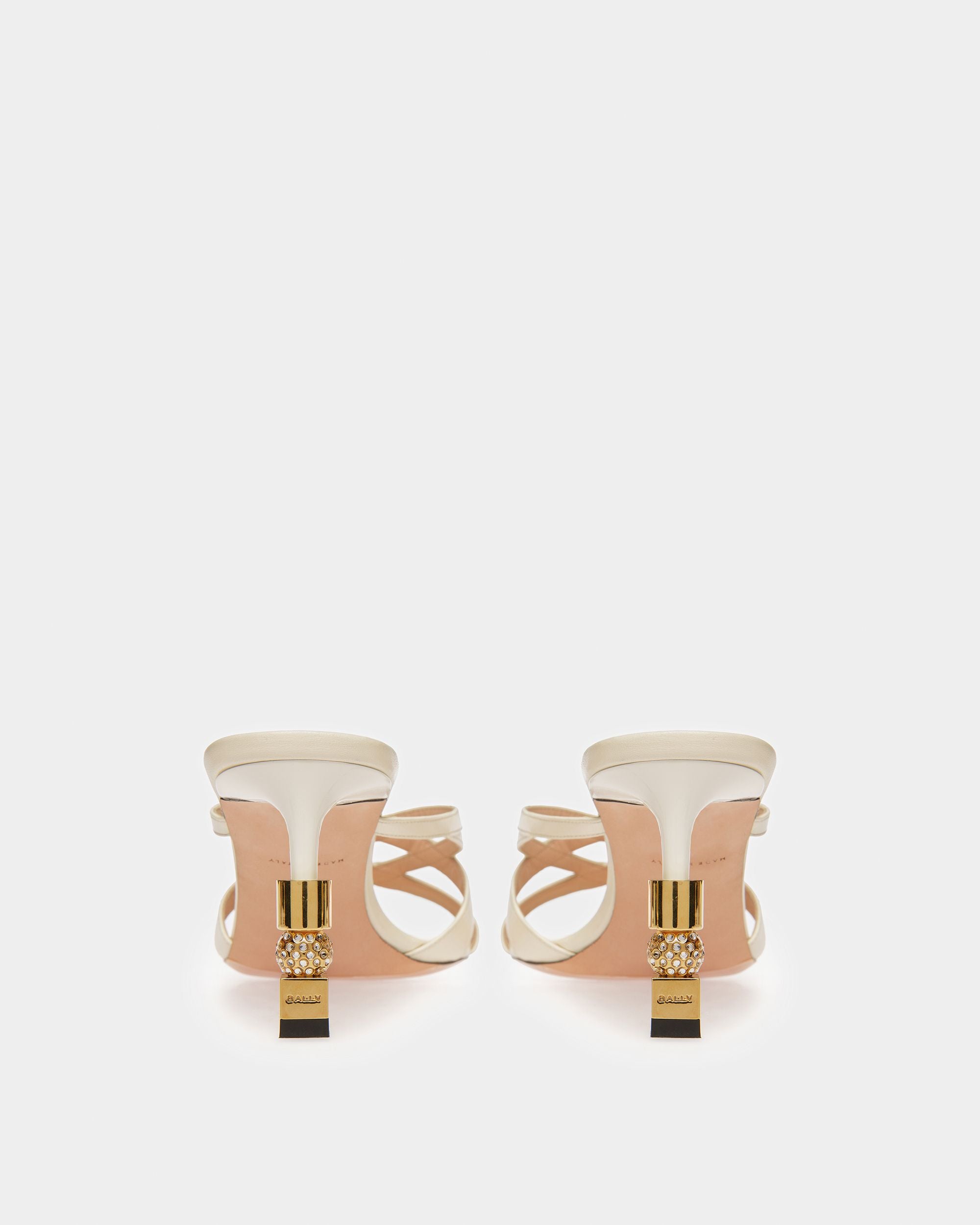 Block Slide Sandal In Leather - Women's - Bally - 04