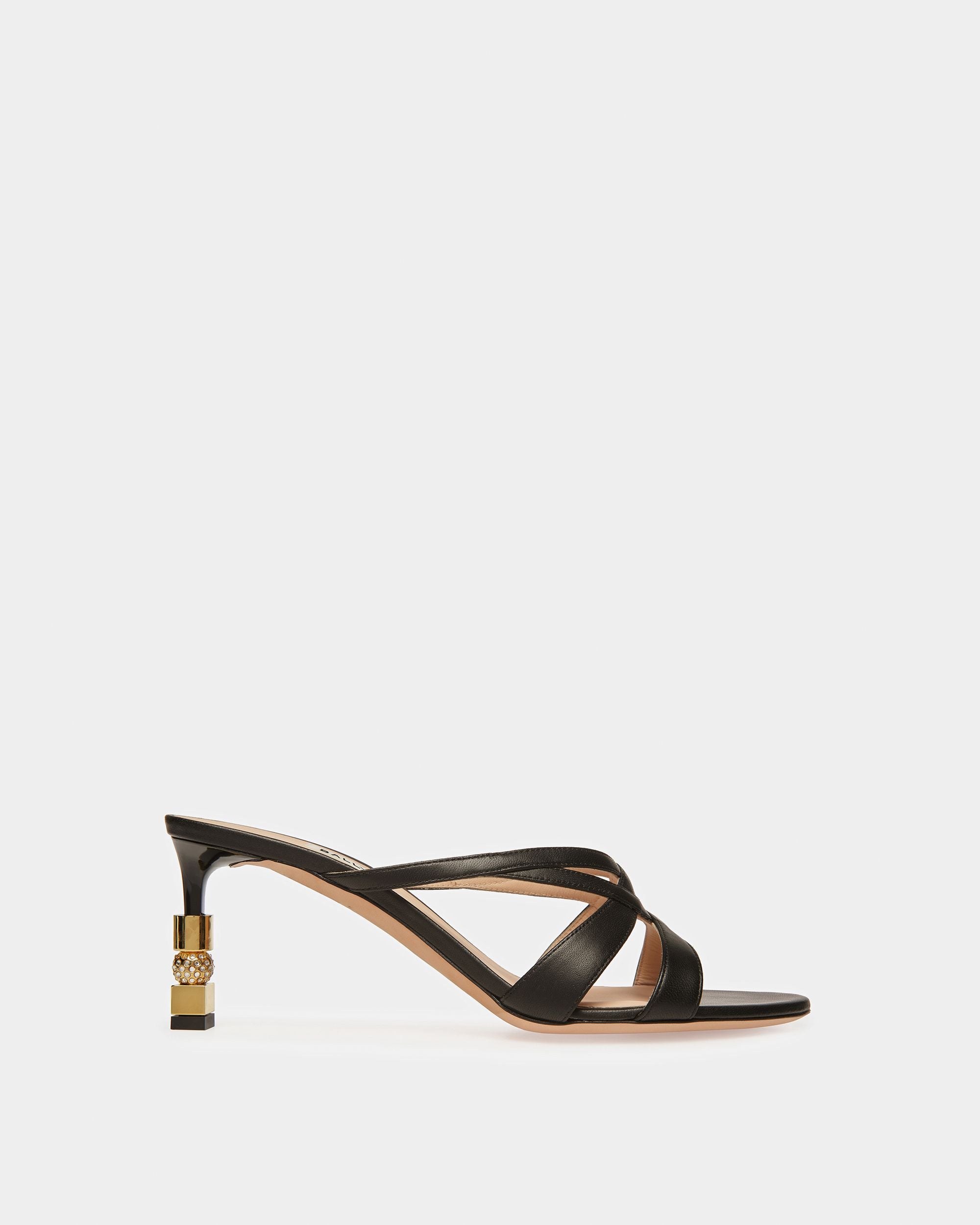 Block Slide Sandal In Leather - Women's - Bally - 01