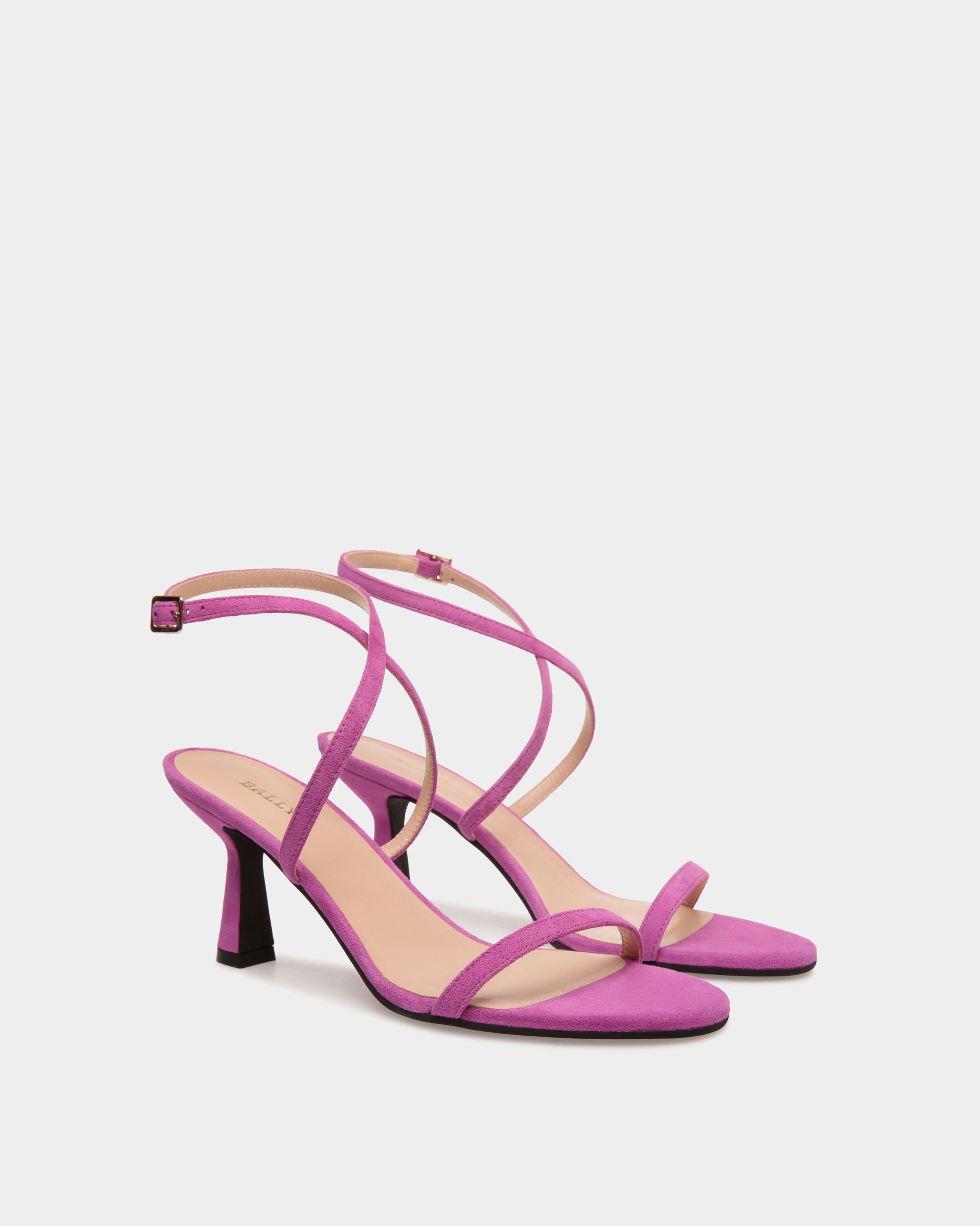 Sandals In Pink Leather - Women's - Bally - 02