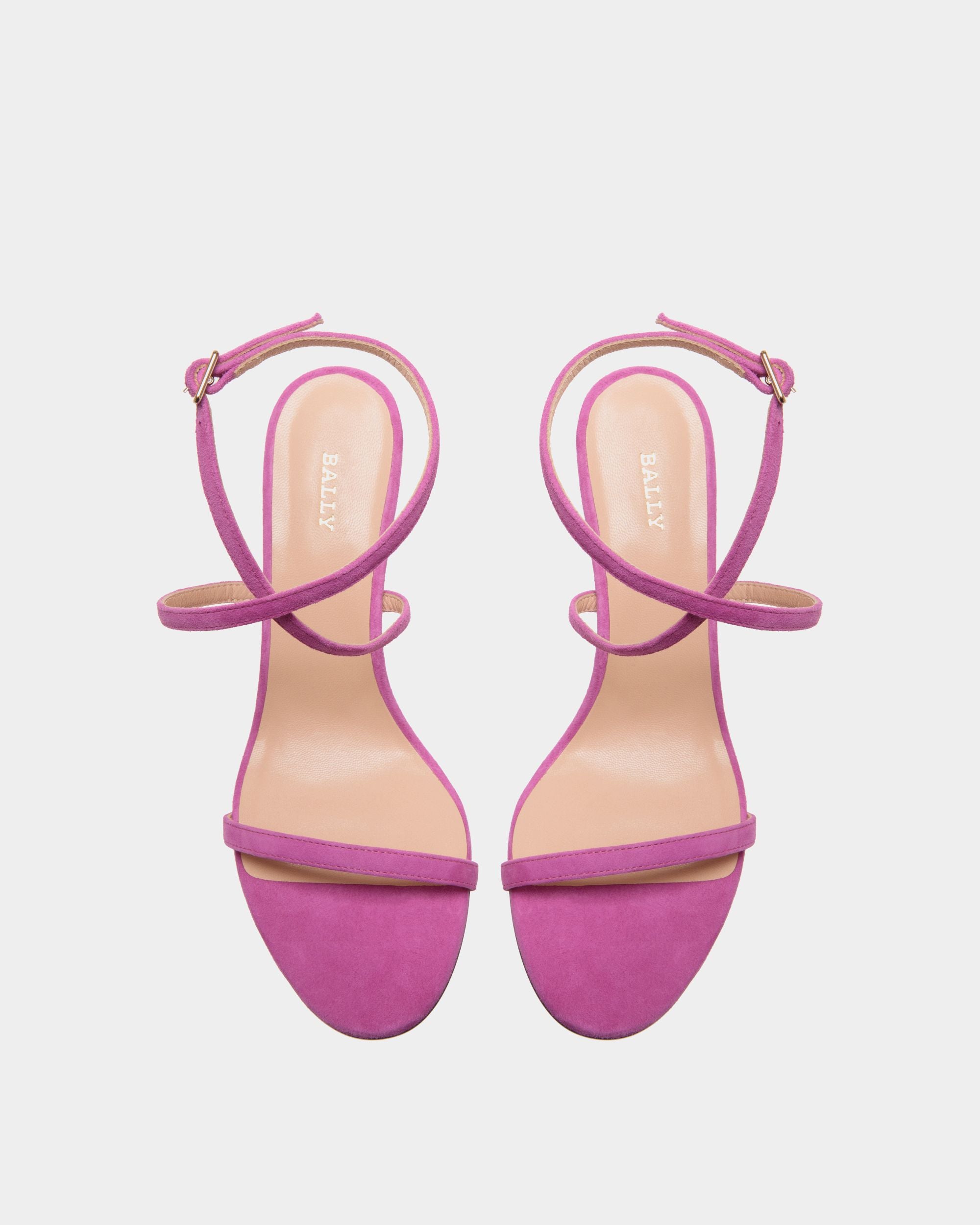 Sandals In Pink Leather - Women's - Bally - 04