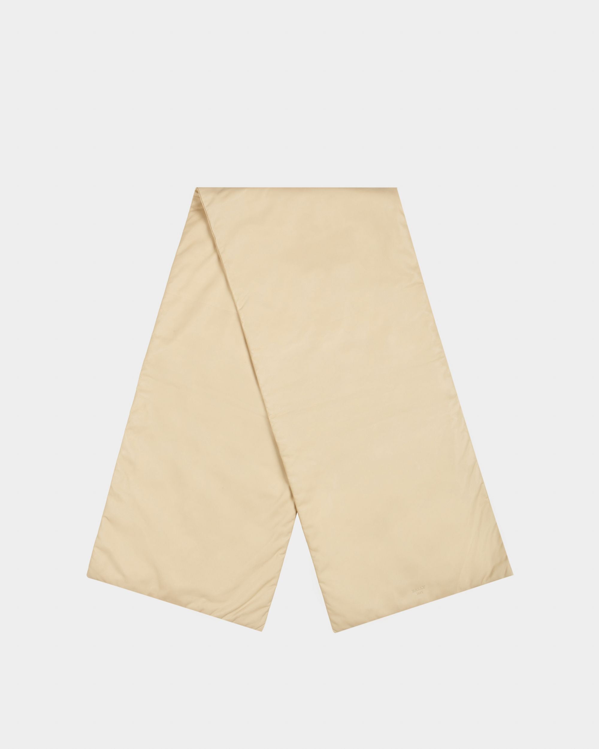 Leather Scarf In Beige - Women's - Bally - 01