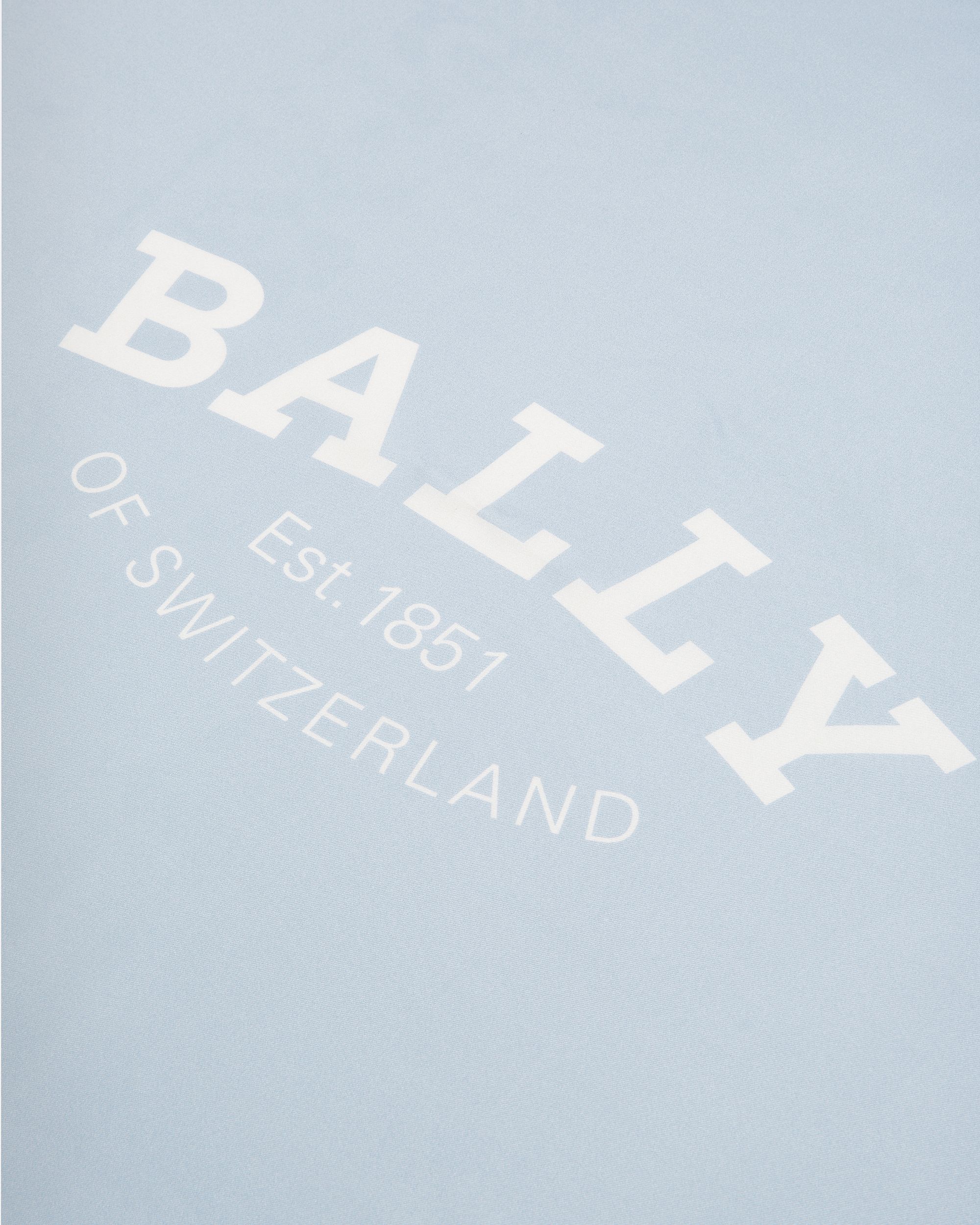 Silk Carré Scarf In Light Blue - Women's - Bally - 04