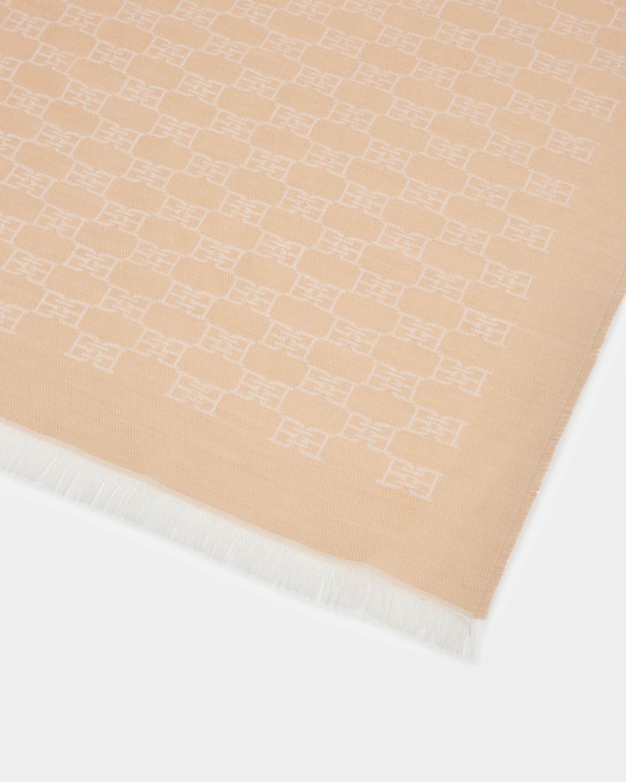Wool And Silk Scarf In Peach - Women's - Bally - 02