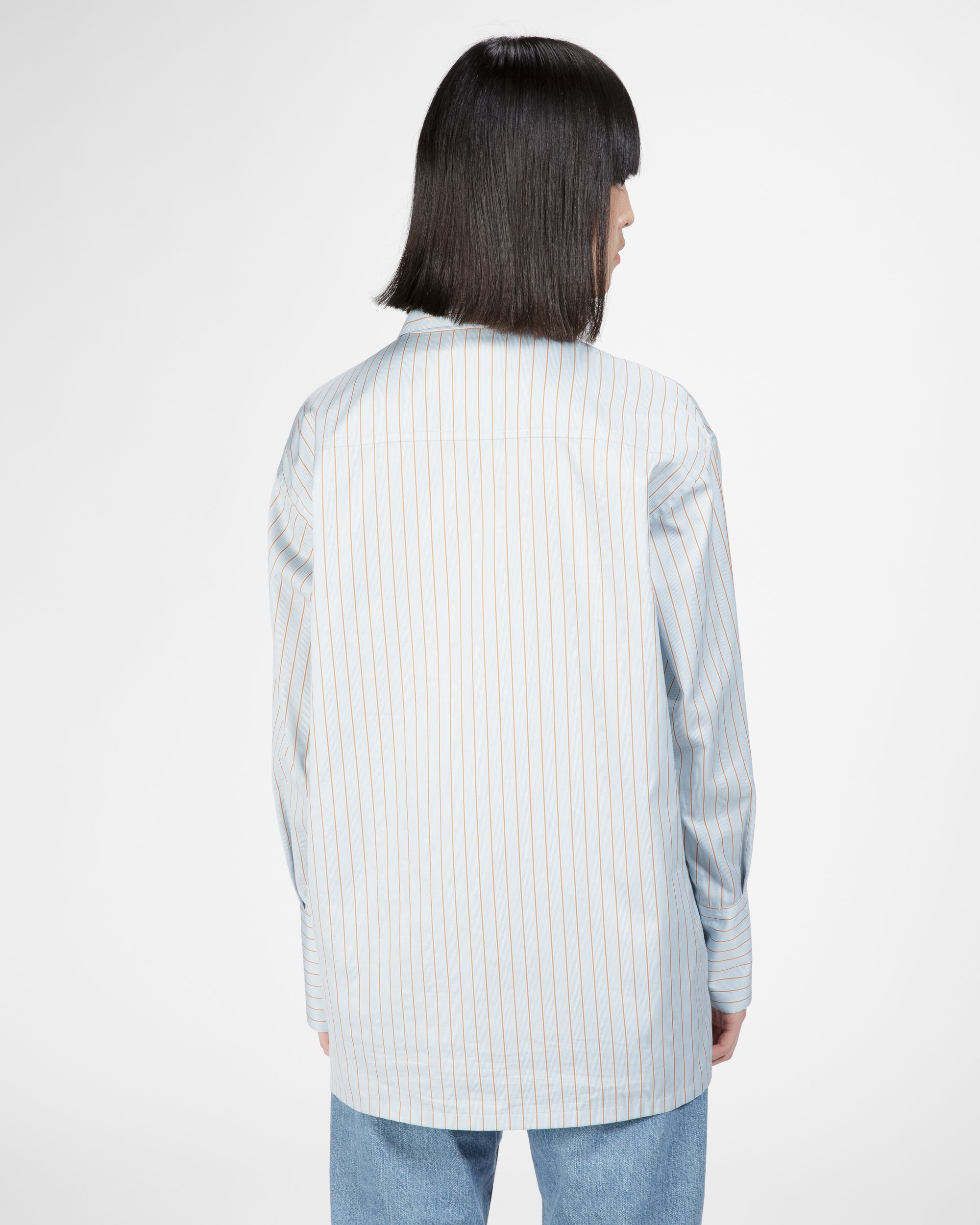 Cotton Shirt In Light Blue - Women's - Bally - 02