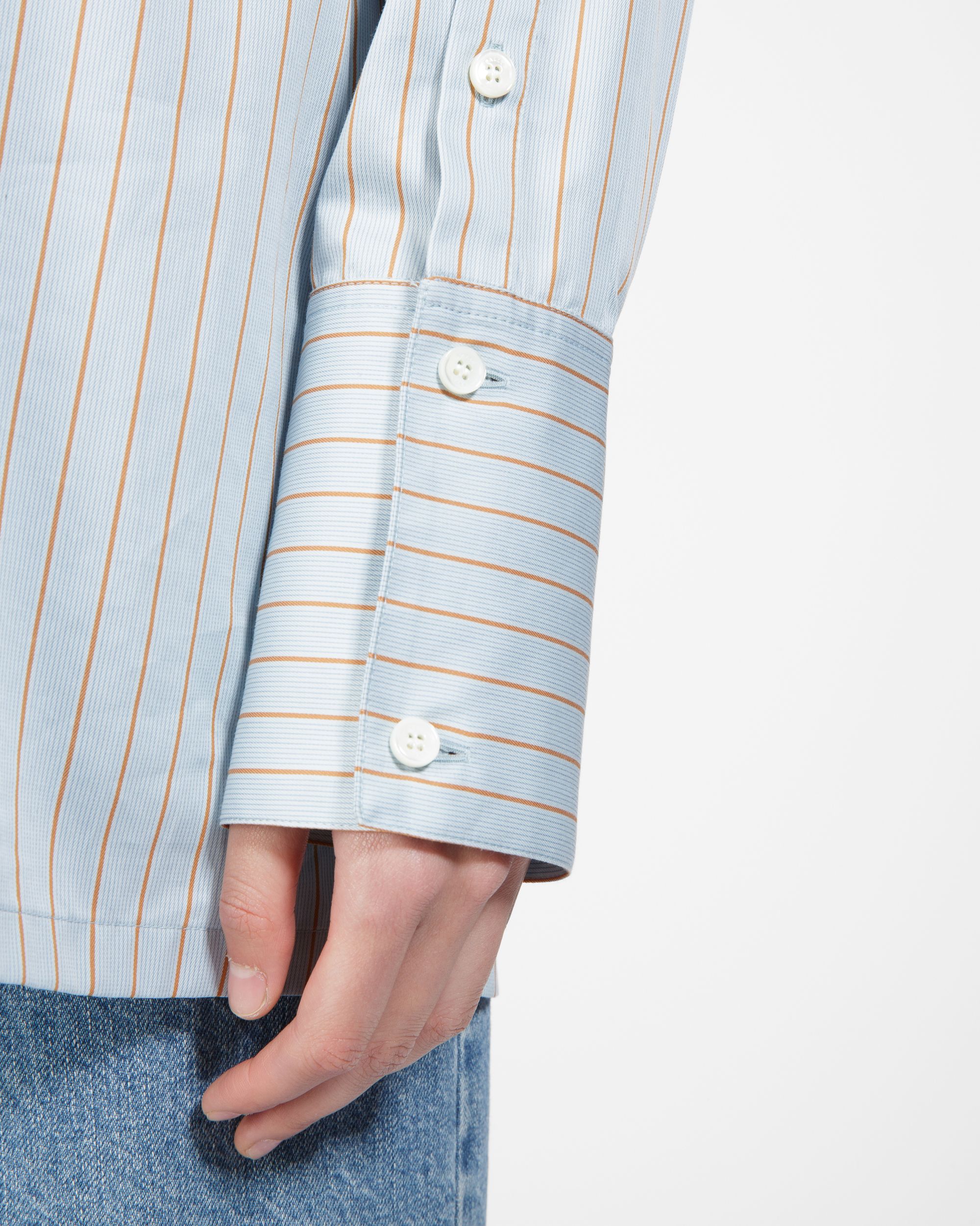 Cotton Shirt In Light Blue - Women's - Bally - 06