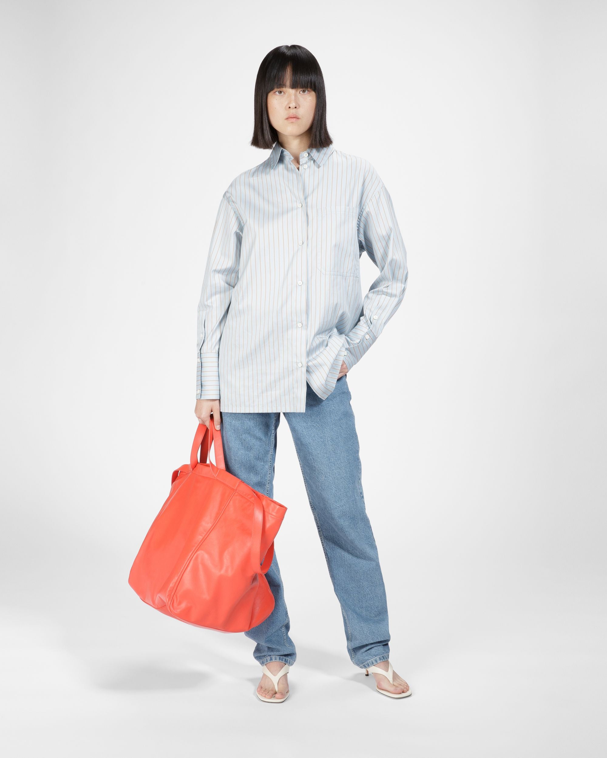 Cotton Shirt In Light Blue - Women's - Bally - 08