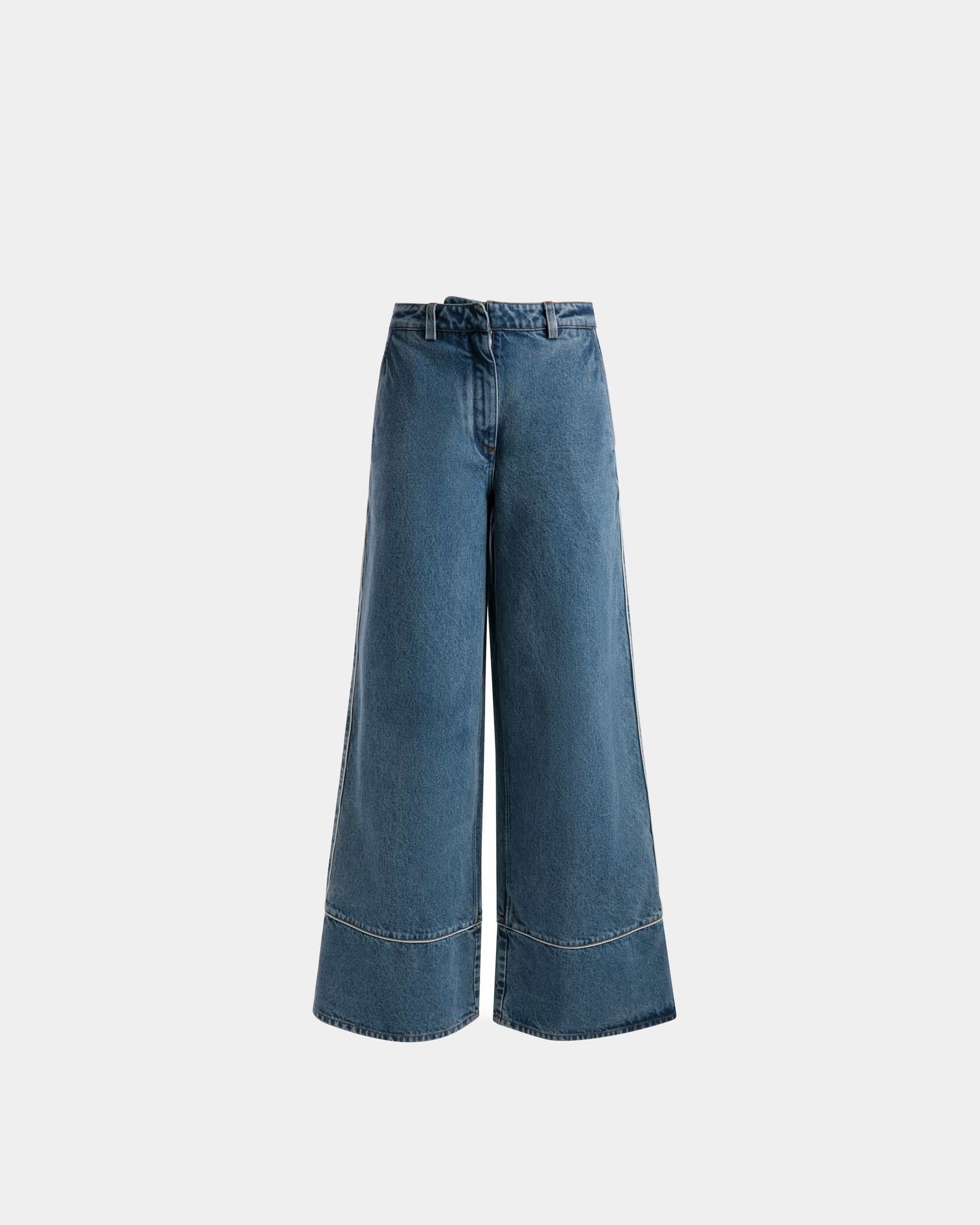 Denim Pants In Light Blue Cotton - Women's - Bally - 01