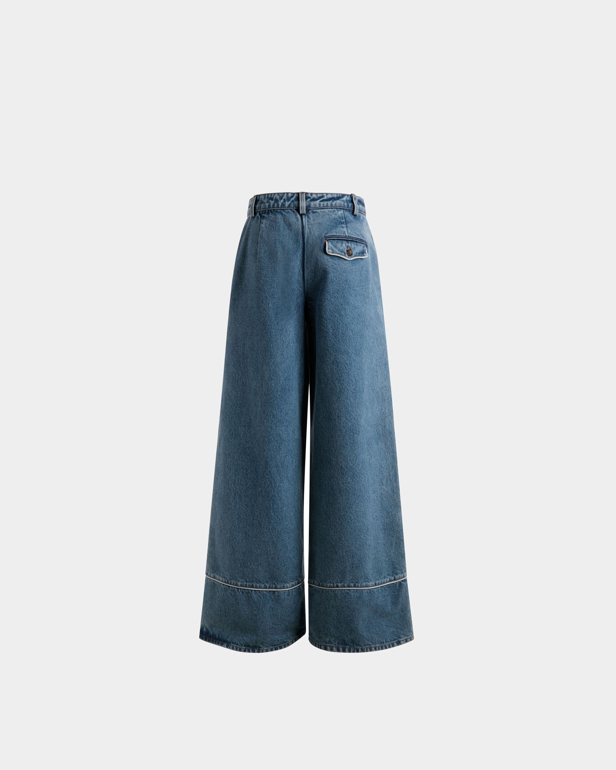 Denim Pants In Light Blue Cotton - Women's - Bally - 07