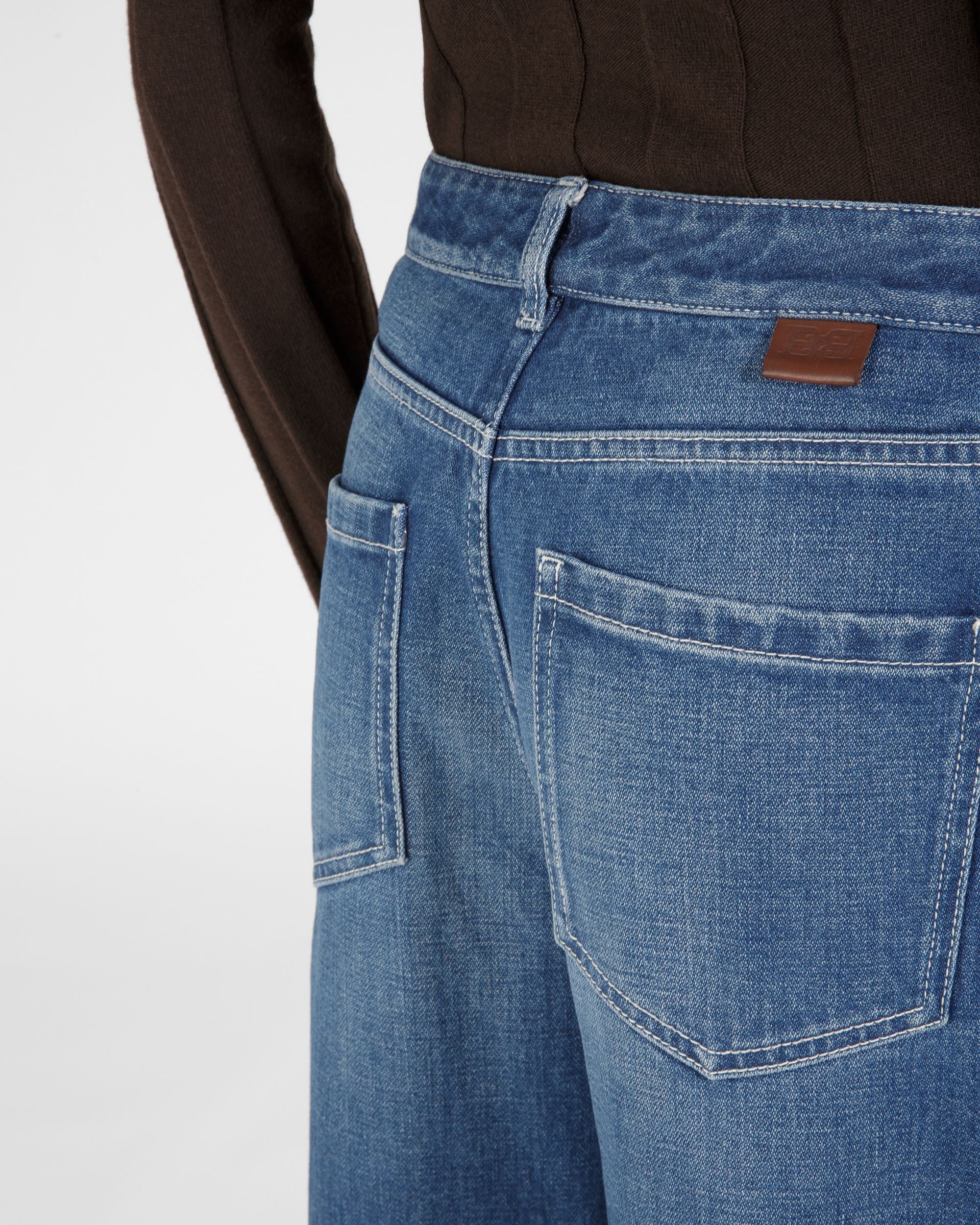Cotton Jeans In Blue - Women's - Bally - 02