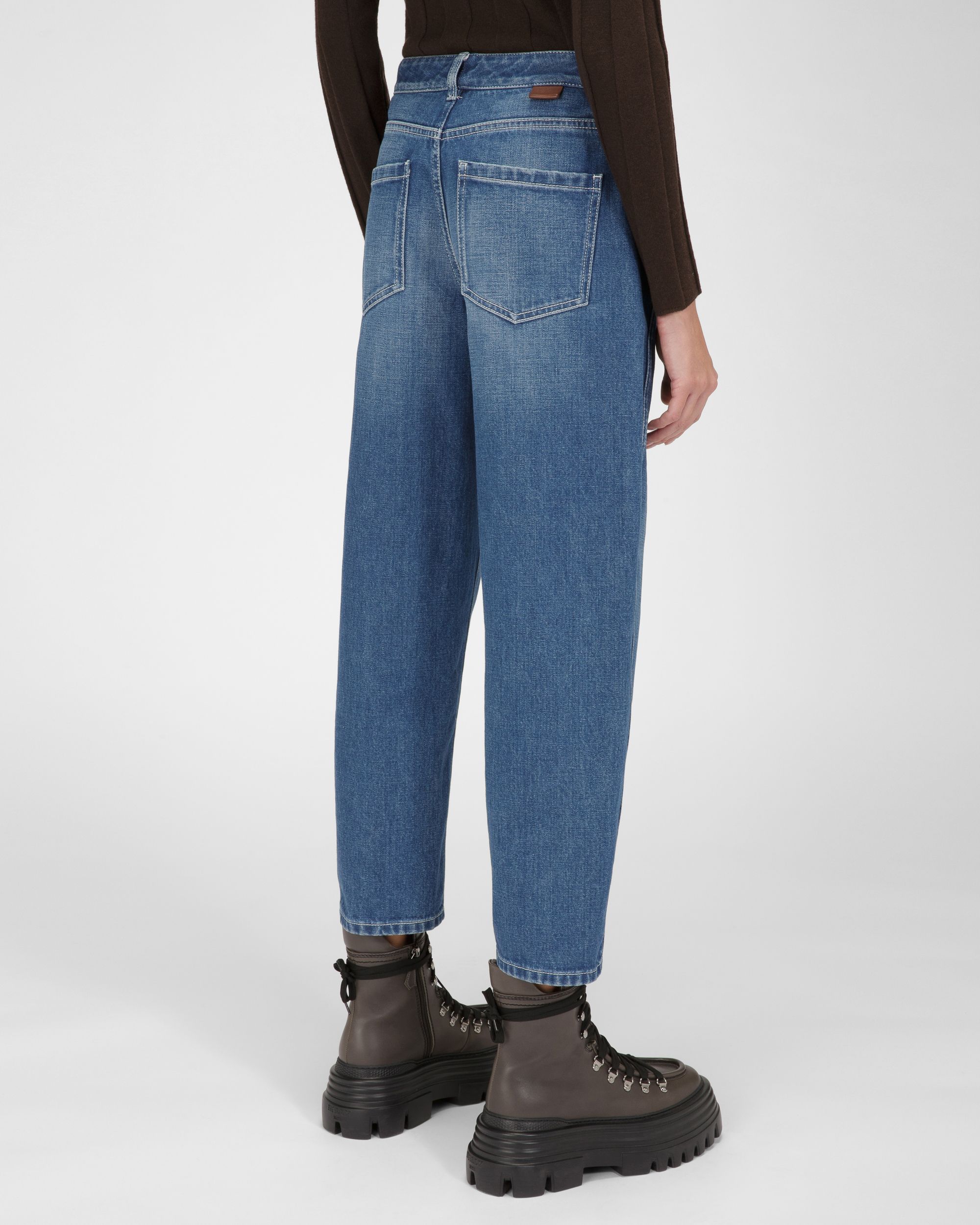 Cotton Jeans In Blue - Women's - Bally - 03